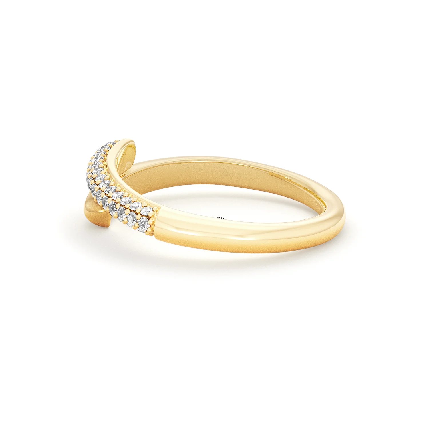 0.15ct Lab Diamond Pavé Wrap Ring in 18K Gold Vermeil - Image 65