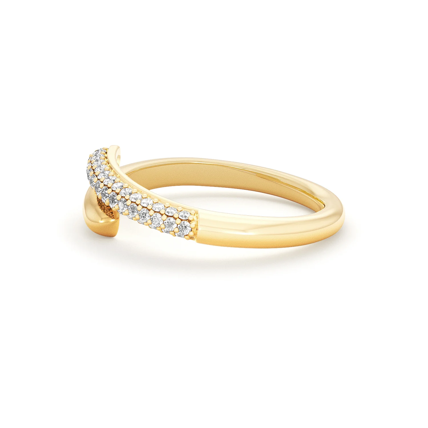 0.15ct Lab Diamond Pavé Wrap Ring in 18K Gold Vermeil - Image 69