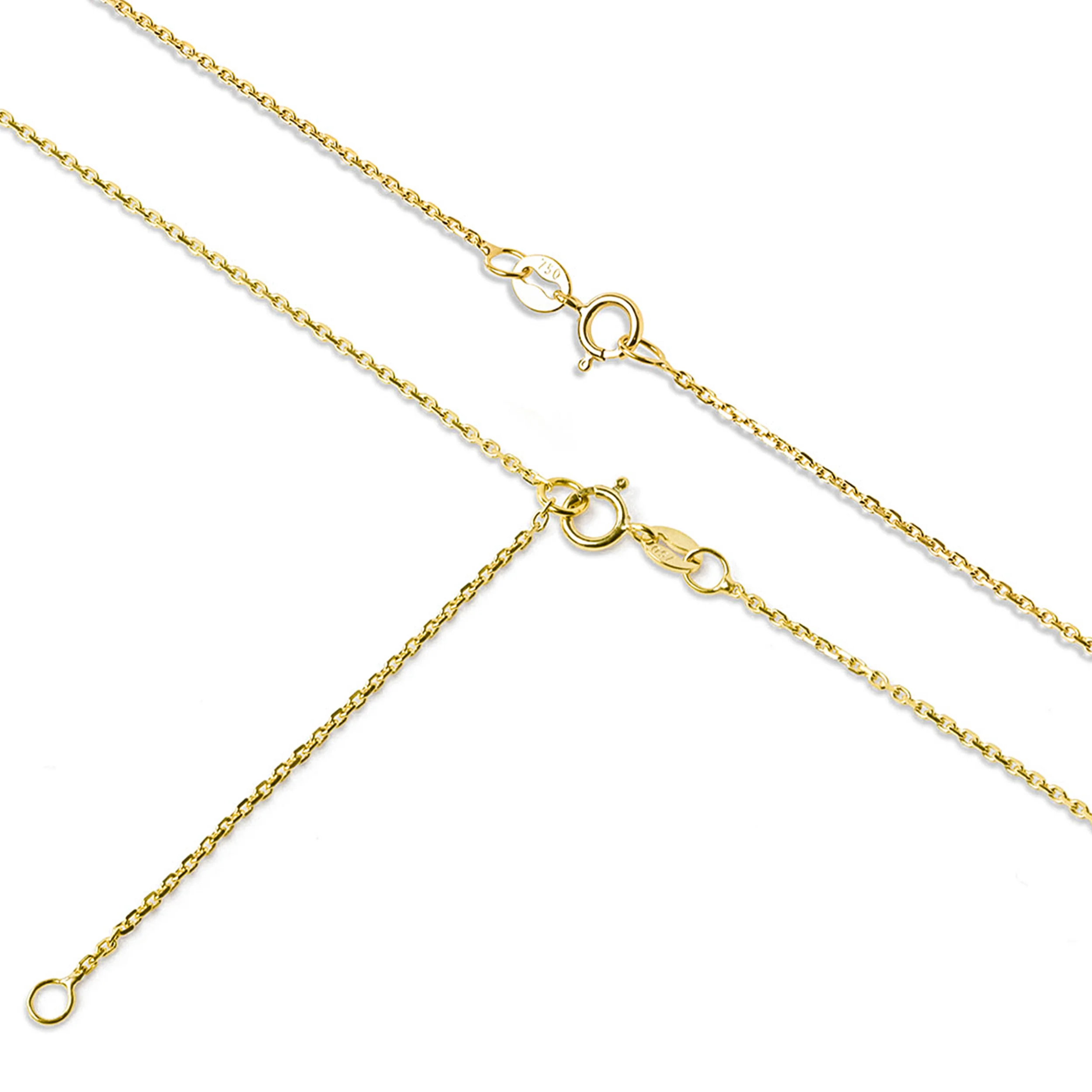 1.00ct Lab Diamond Halo Necklace in 9K Yellow Gold G/Vs - Image 7