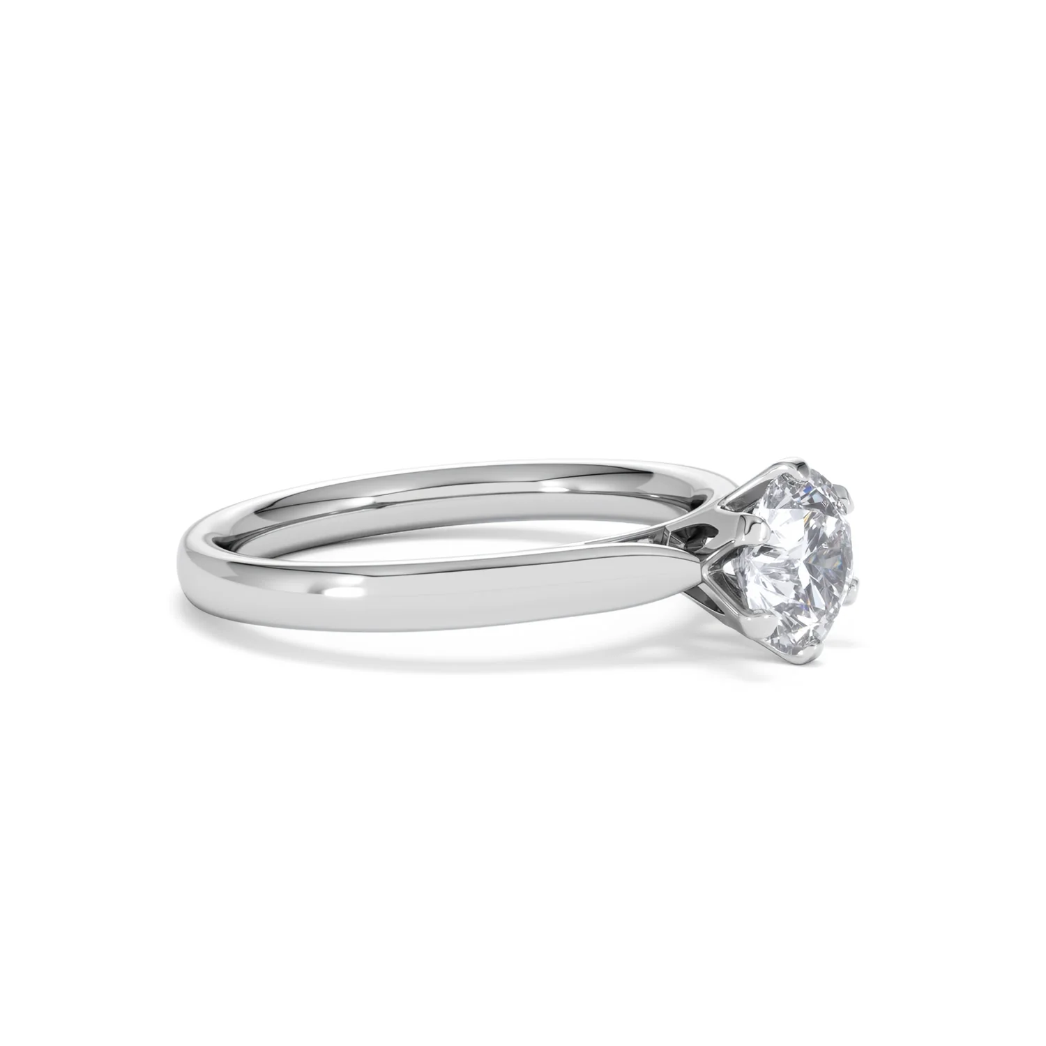 1 Carat Diamond Engagement Ring High Set Chloe Lab F/VS1 Platinum - Image 20