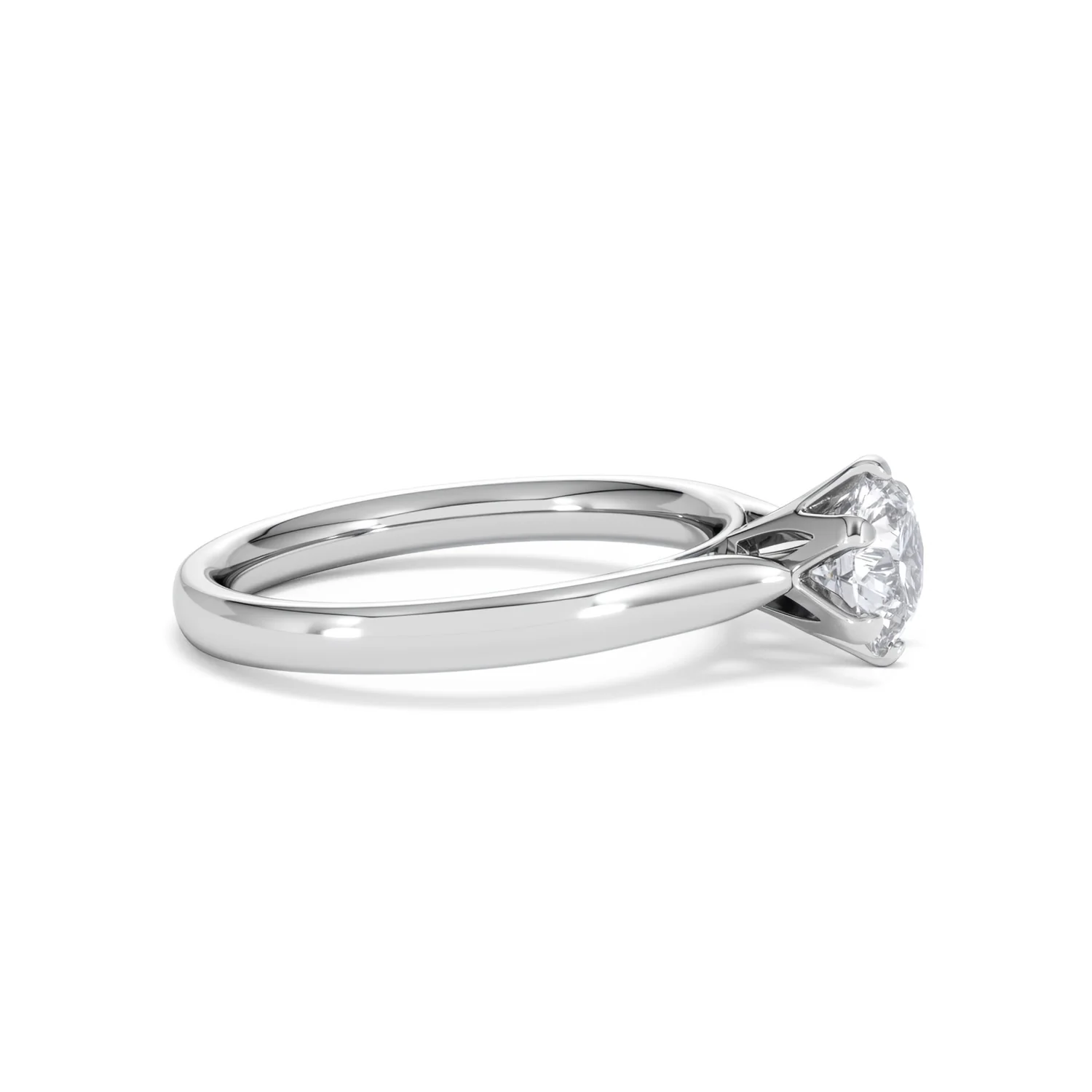 1 Carat Diamond Engagement Ring High Set Chloe Lab F/VS1 Platinum - Image 24
