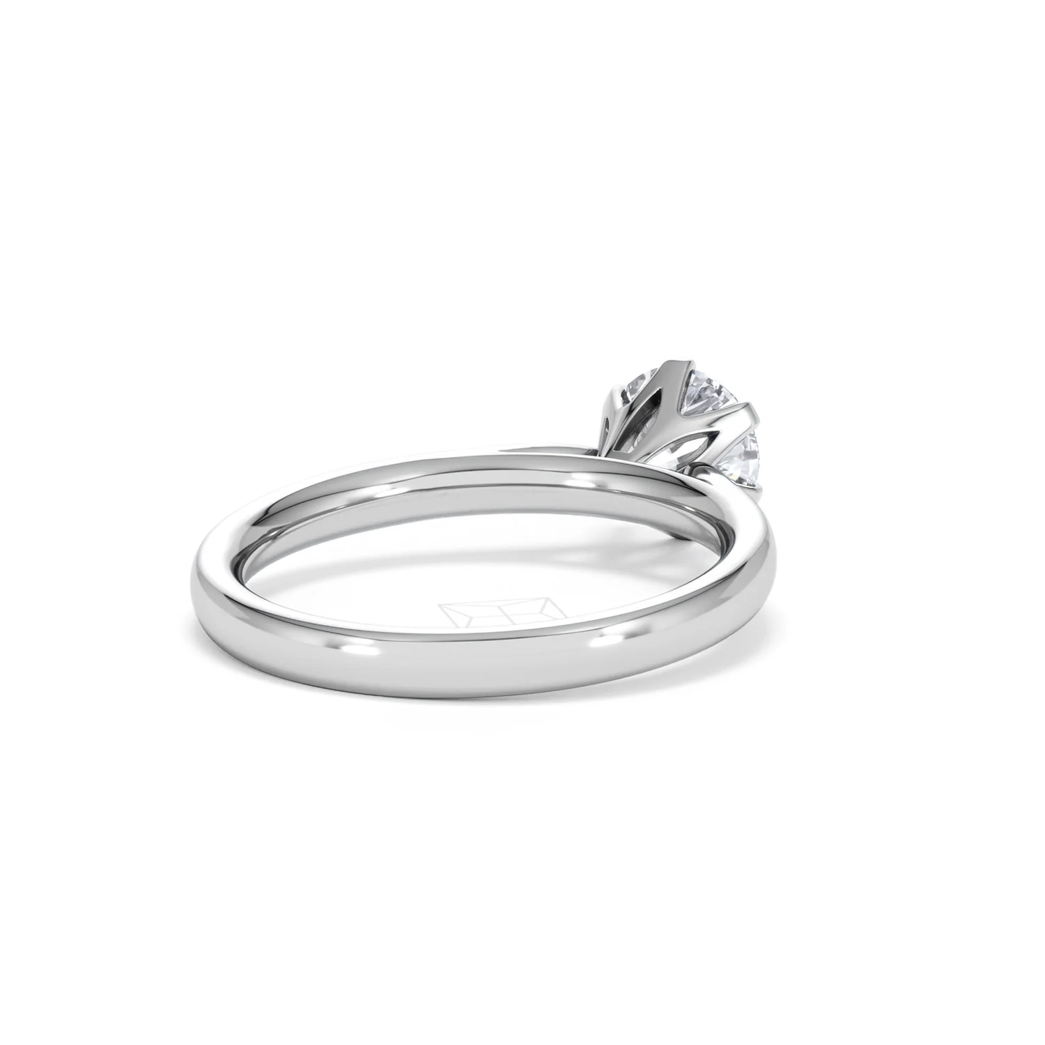 1 Carat Diamond Engagement Ring High Set Chloe Lab F/VS1 Platinum - Image 41