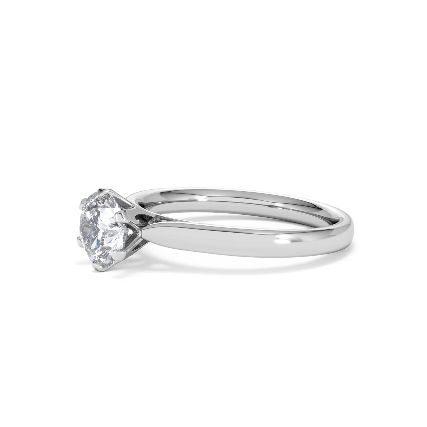 1 Carat Diamond Engagement Ring High Set Chloe Lab F/VS1 Platinum - Image 76