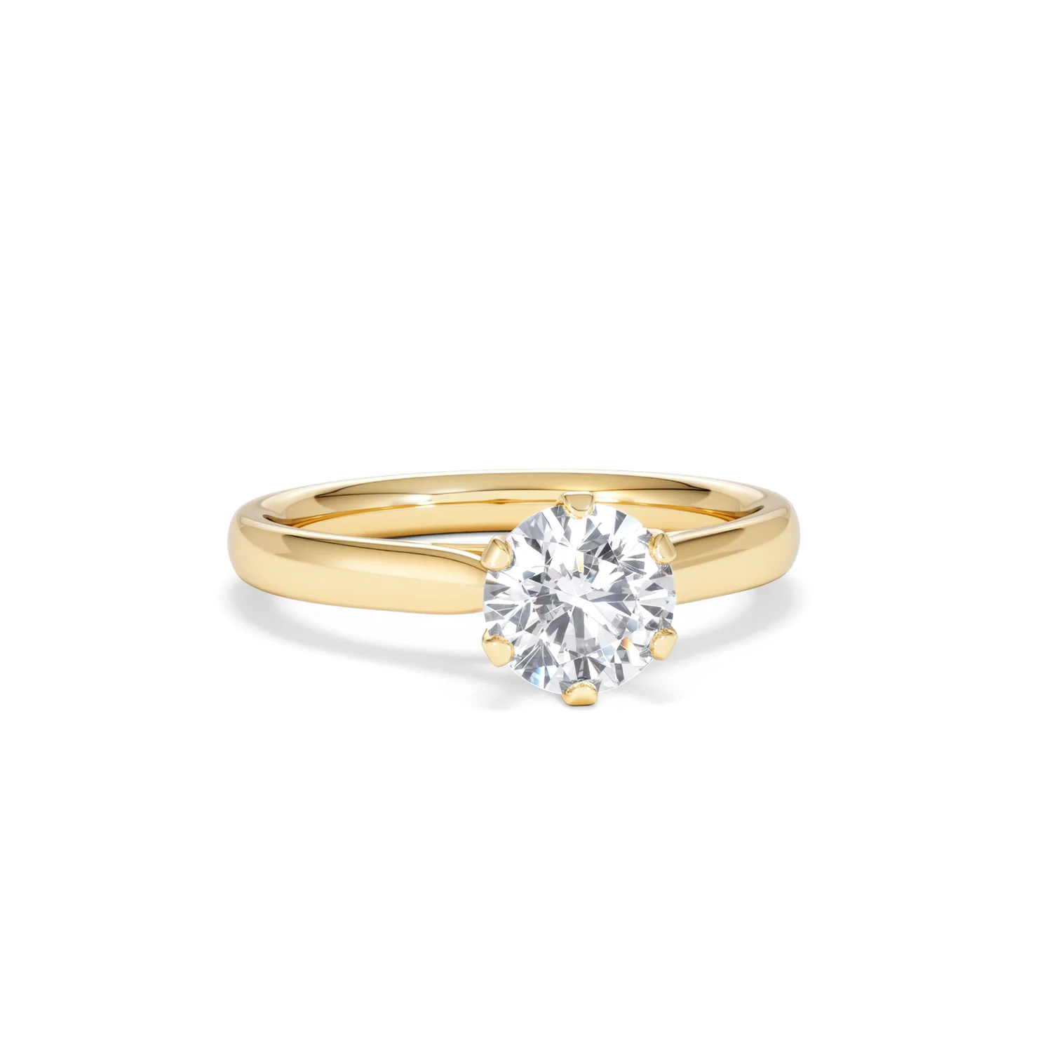 1 Carat Diamond Engagement Ring High Set Chloe Lab FVS1 18K Gold - Image 10