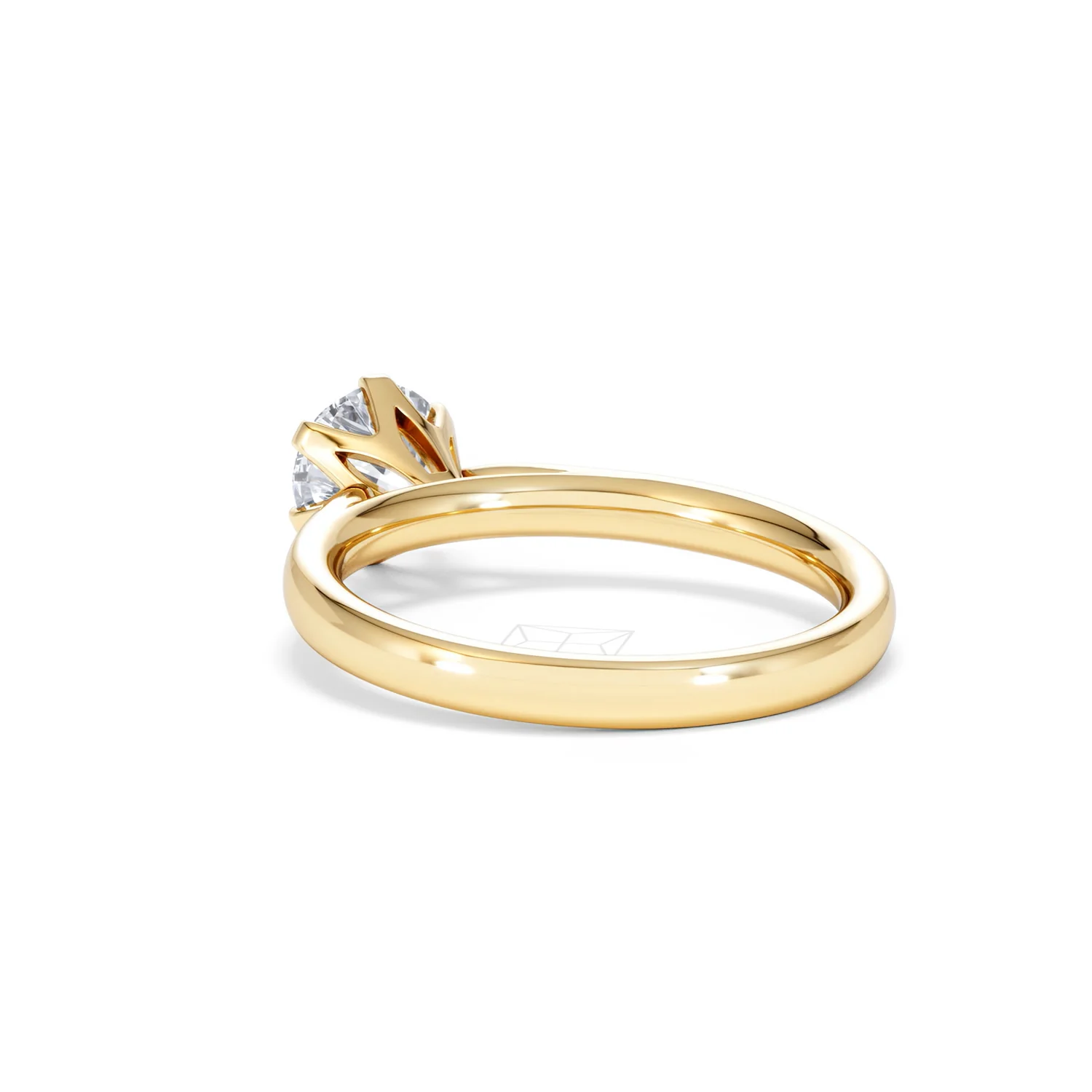1 Carat Diamond Engagement Ring High Set Chloe Lab FVS1 18K Gold - Image 55