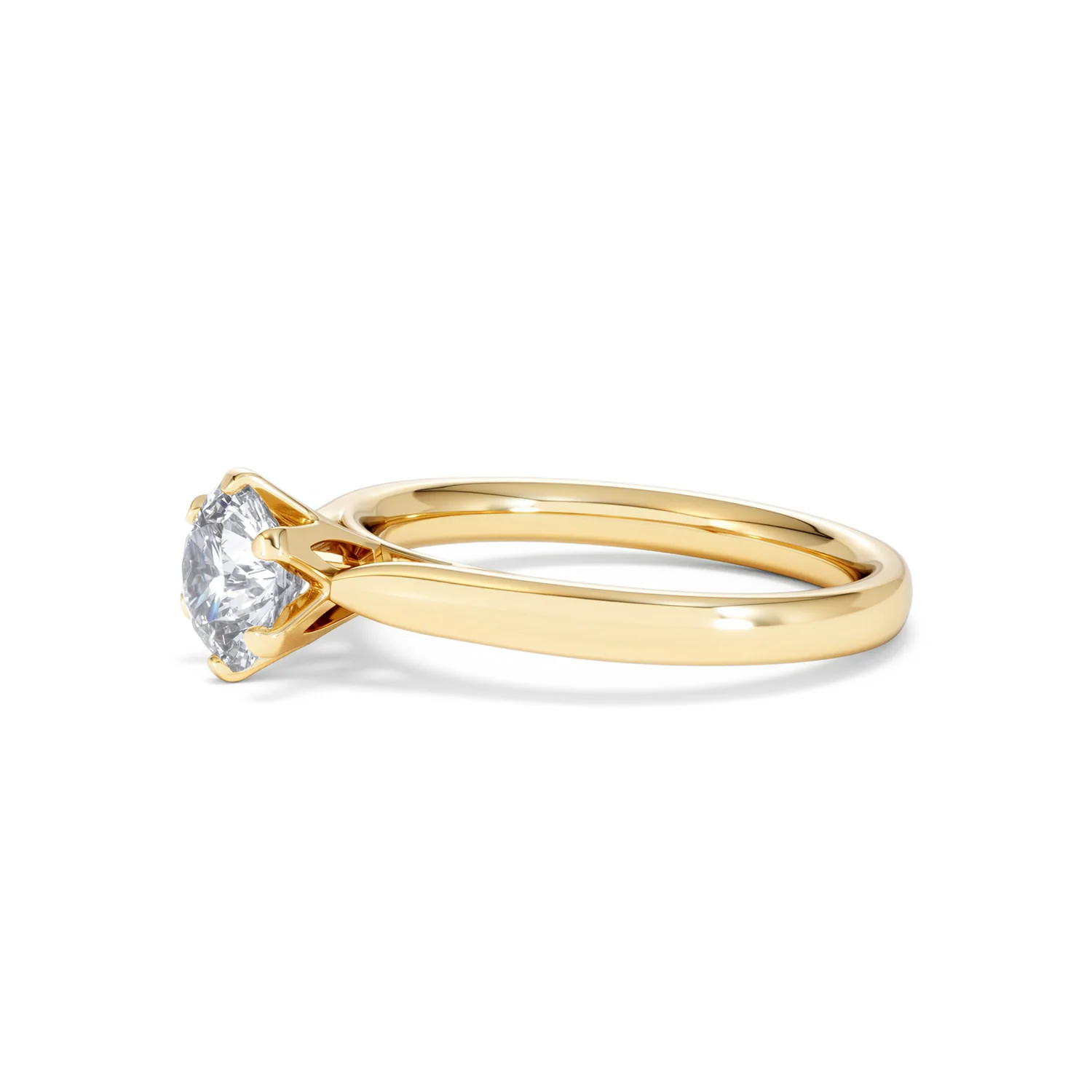 1 Carat Diamond Engagement Ring High Set Chloe Lab FVS1 18K Gold - Image 74