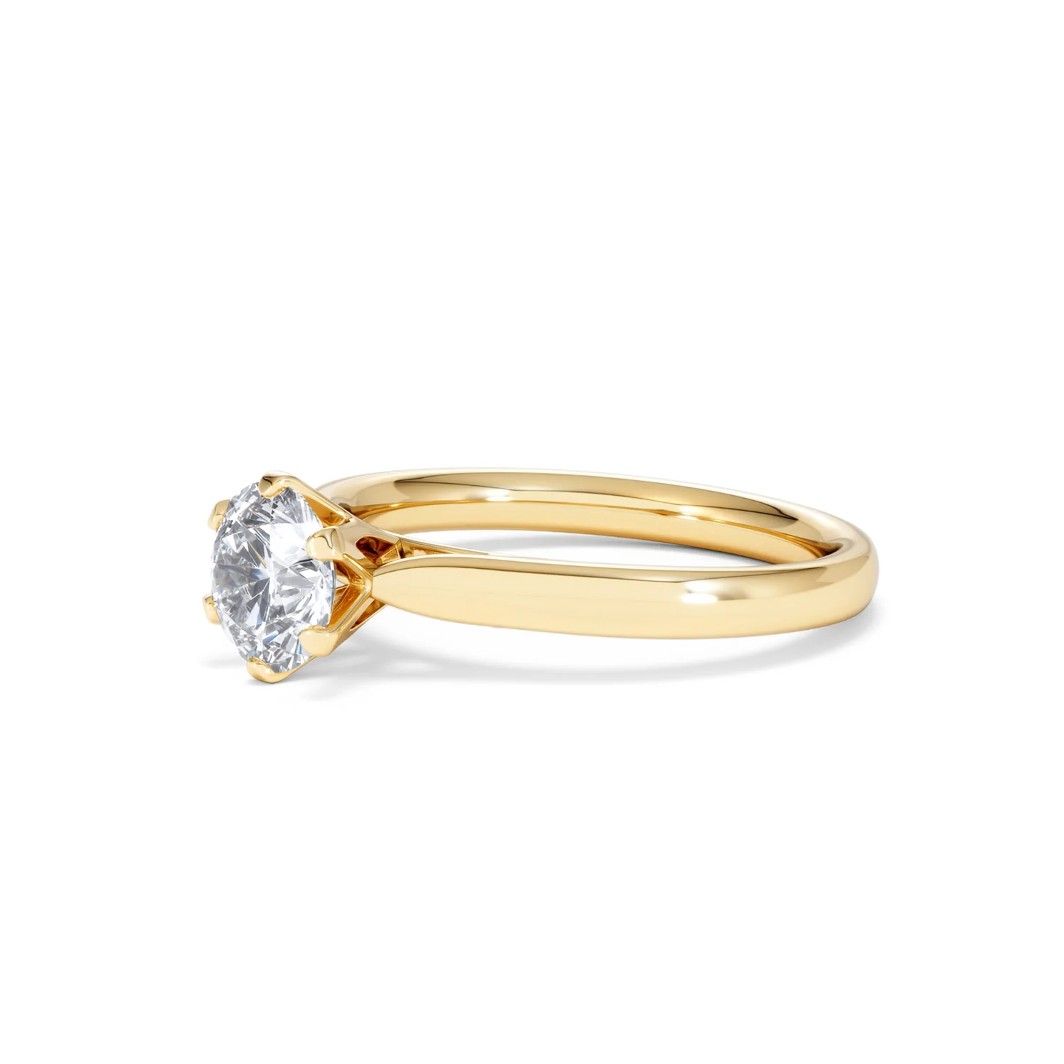 1 Carat Diamond Engagement Ring High Set Chloe Lab FVS1 18K Gold - Image 77