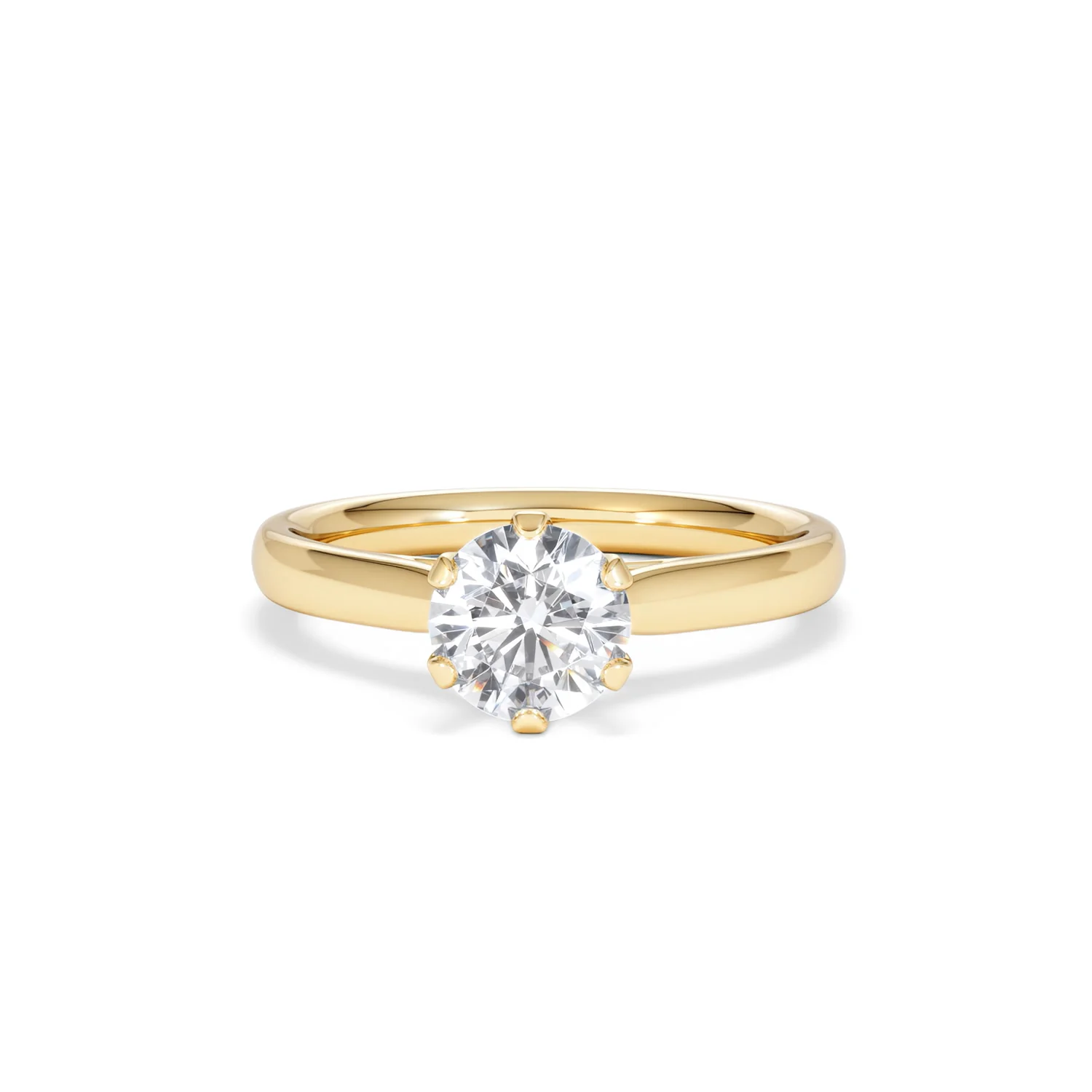 1 Carat Diamond Engagement Ring High Set Chloe Lab FVS1 18K Gold - Image 87