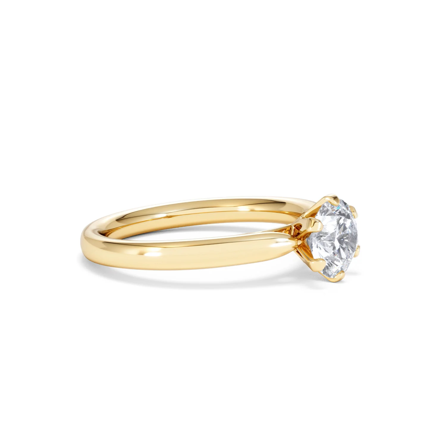 1 Carat Diamond Engagement Ring Low Set Chloe Lab F/VS1 18K Gold - Image 20