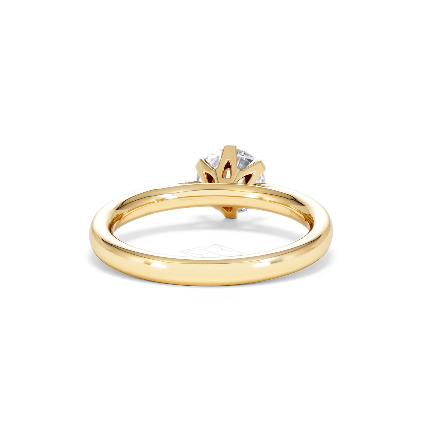 1 Carat Diamond Engagement Ring Low Set Chloe Lab F/VS1 18K Gold - Image 46