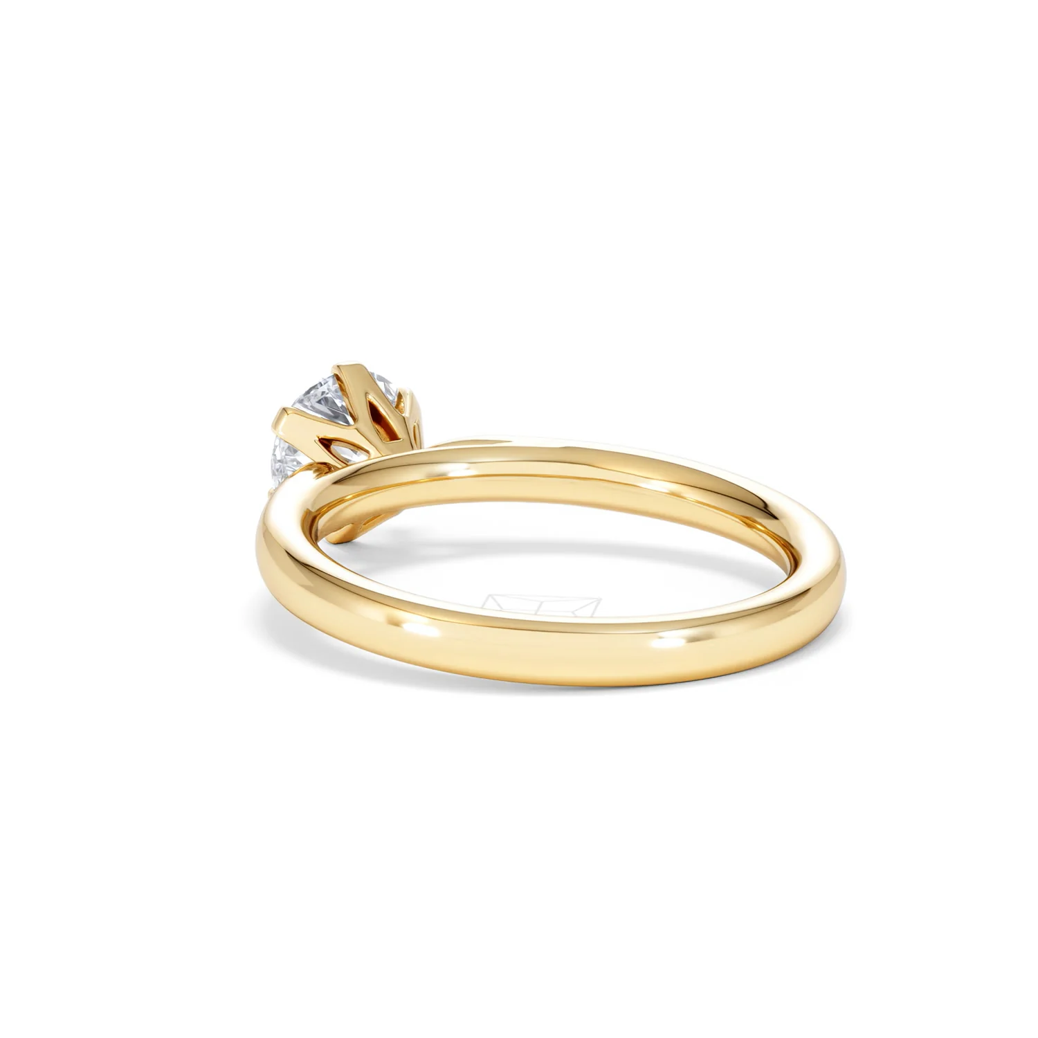 1 Carat Diamond Engagement Ring Low Set Chloe Lab F/VS1 18K Gold - Image 56