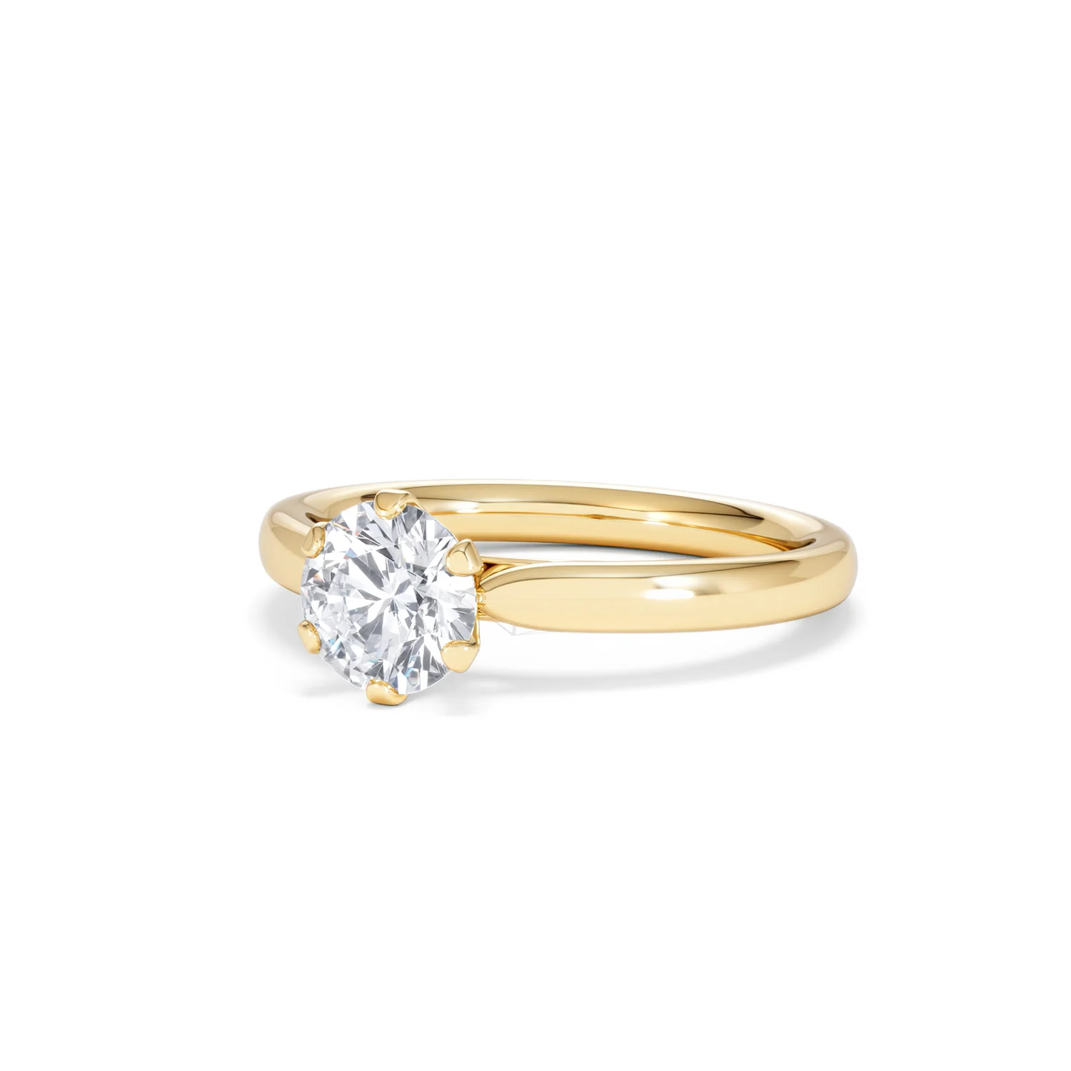1 Carat Diamond Engagement Ring Low Set Chloe Lab F/VS1 18K Gold - Image 82