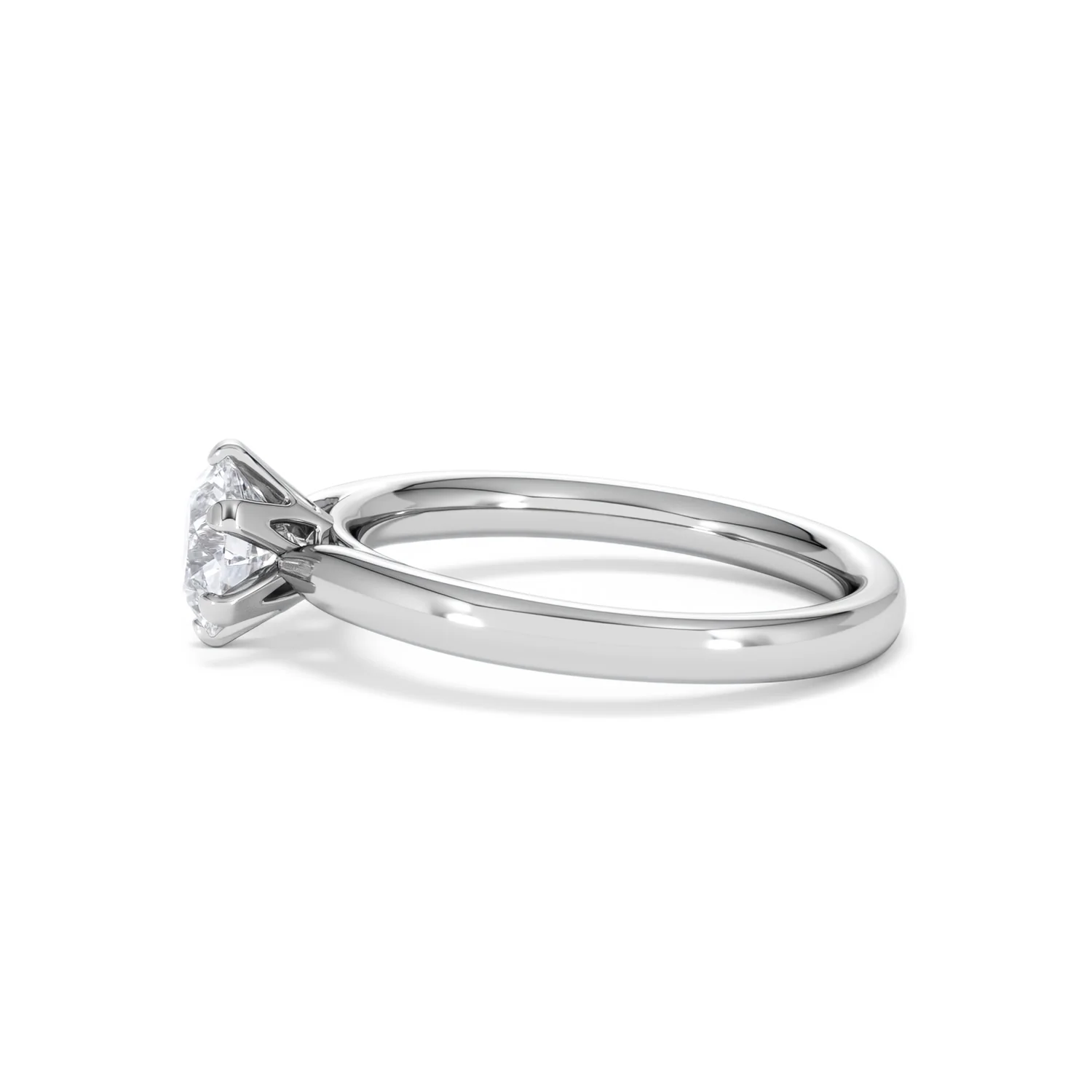1 Carat Diamond Engagement Ring Low Set Chloe Lab F/VS1 Platinum - Image 69