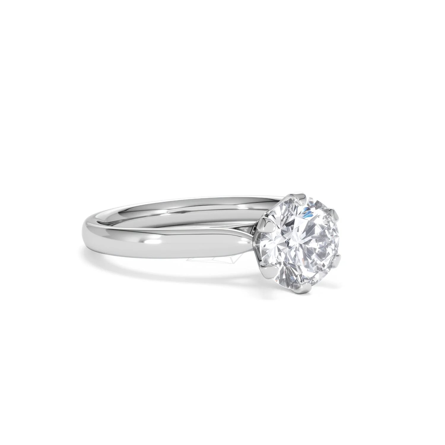 1.50 Carat Diamond Engagement Ring High Set Chloe Lab F/VS1 Platinum - Image 15
