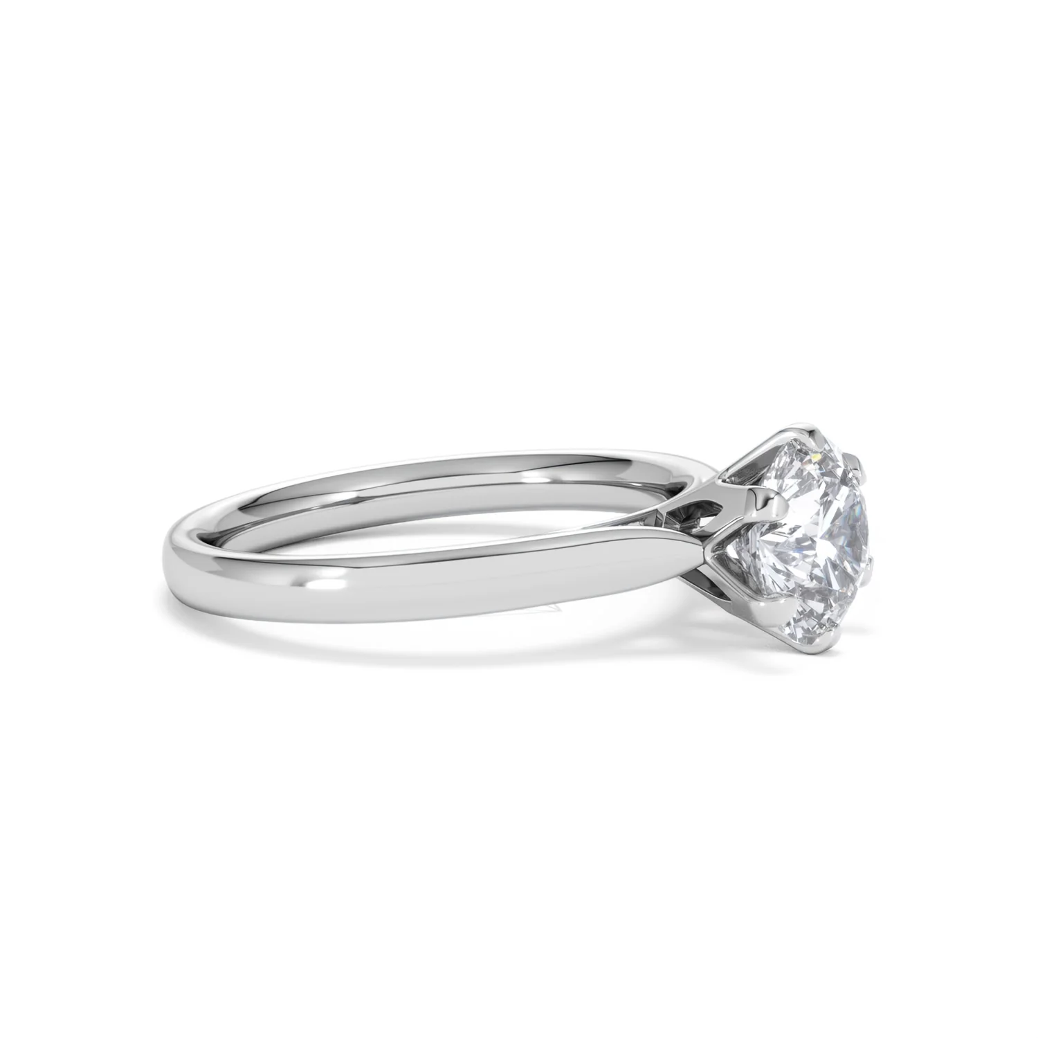 1.50 Carat Diamond Engagement Ring High Set Chloe Lab F/VS1 Platinum - Image 21