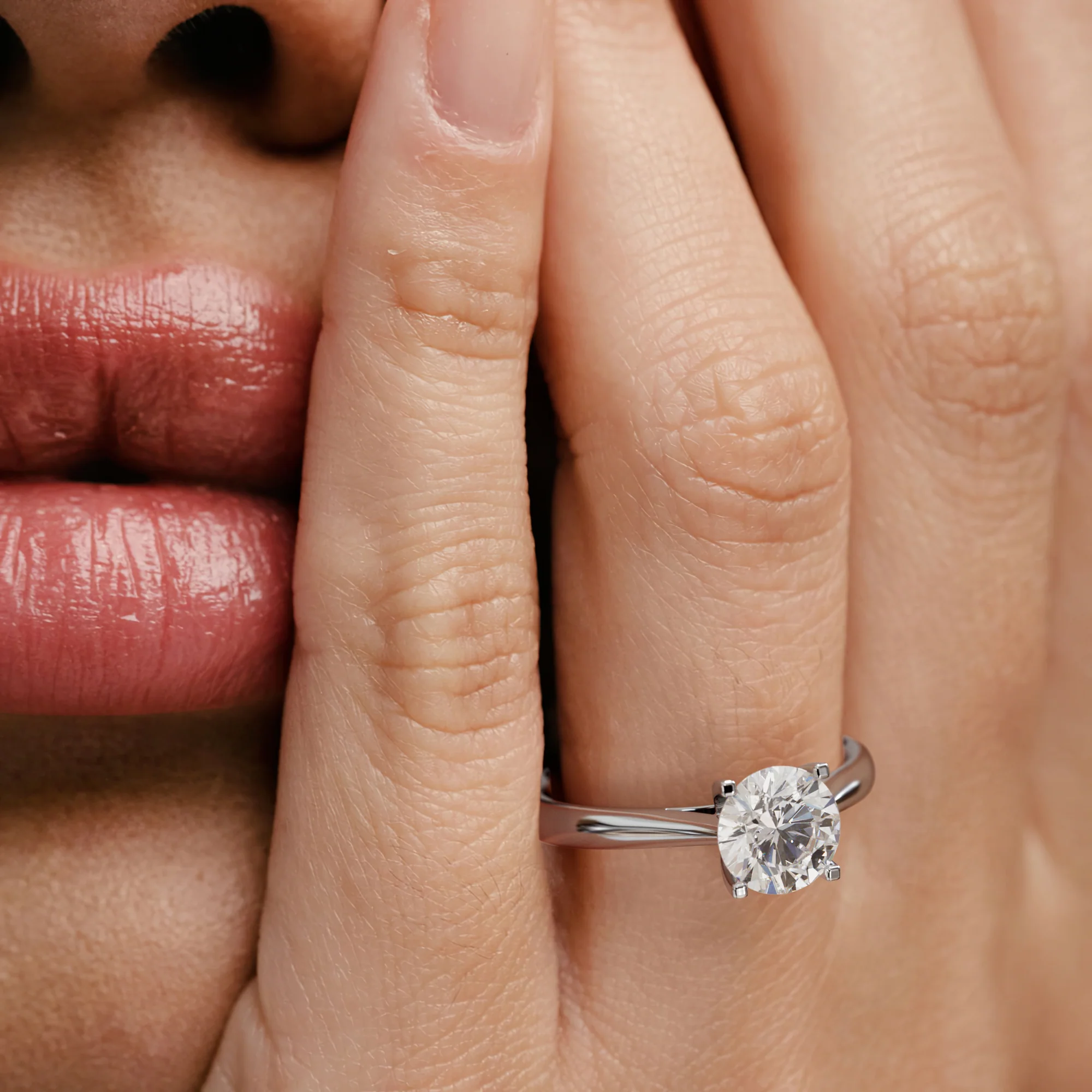 1.50ct Diamond Engagement Ring Grace Lab F/VS1 IGI Certified Platinum - Image 4