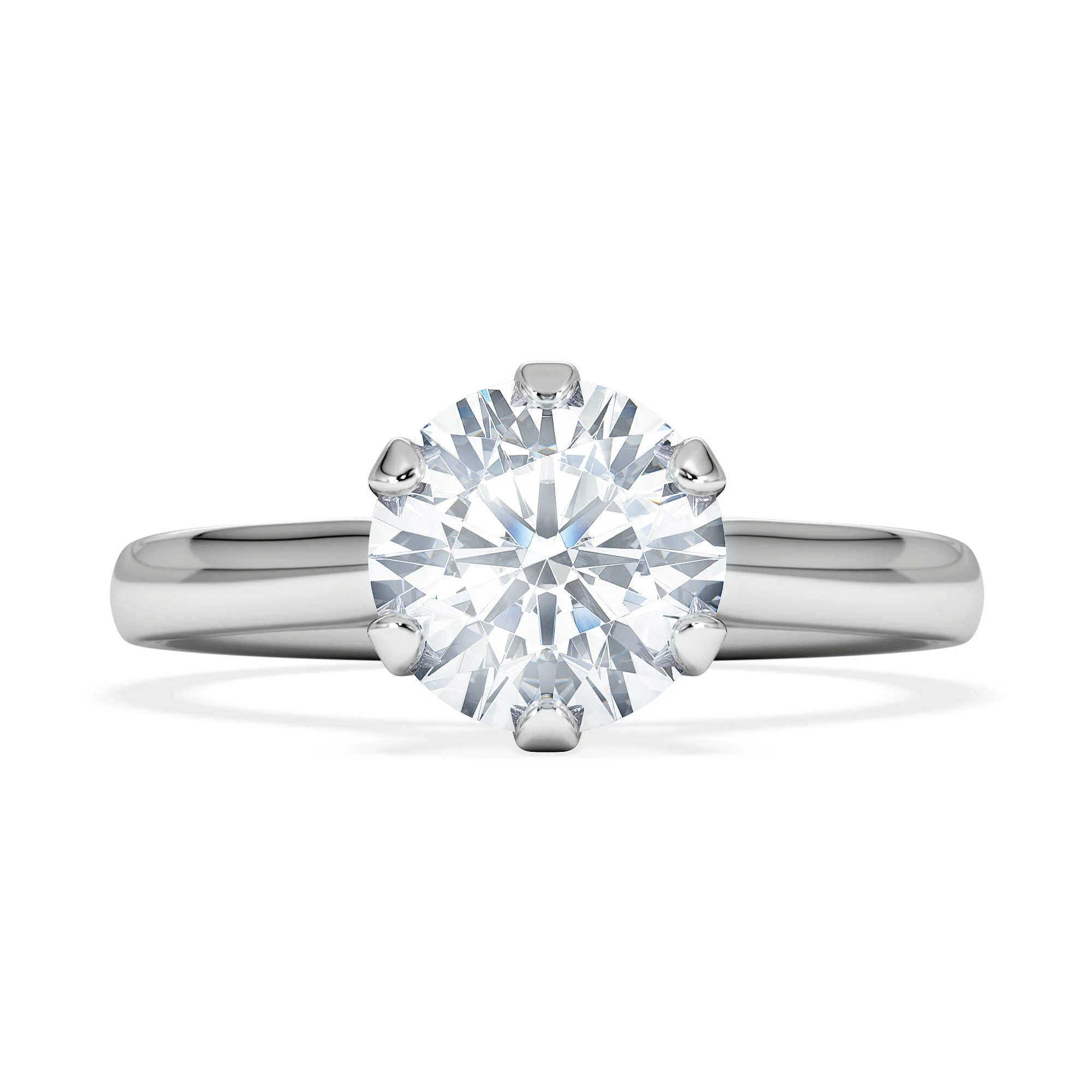 1.50Ct Diamond Engagement Ring High Set Chloe Lab F/VS1 18K White Gold - Image 6