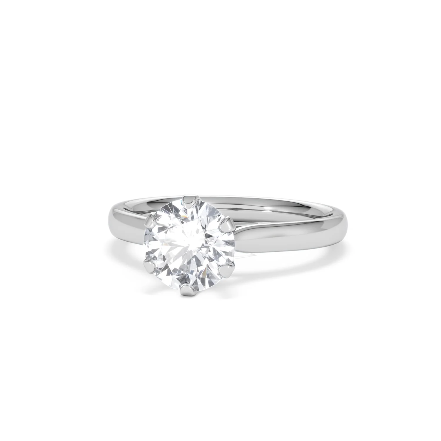 1.50Ct Diamond Engagement Ring High Set Chloe Lab F/VS1 18K White Gold - Image 85