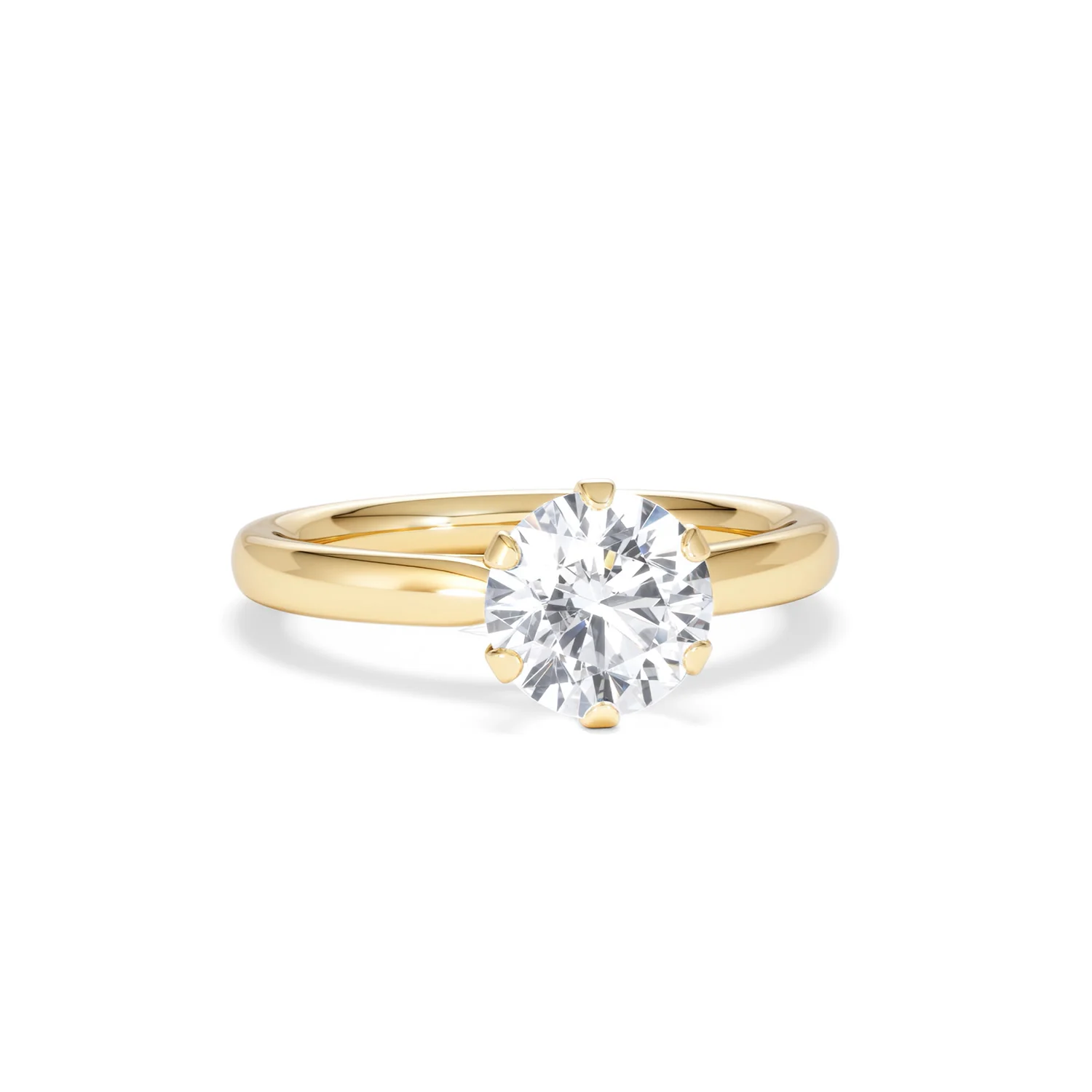 1.5ct Diamond Engagement Ring Low Set Chloe Lab F/VS1 18K Gold - Image 10