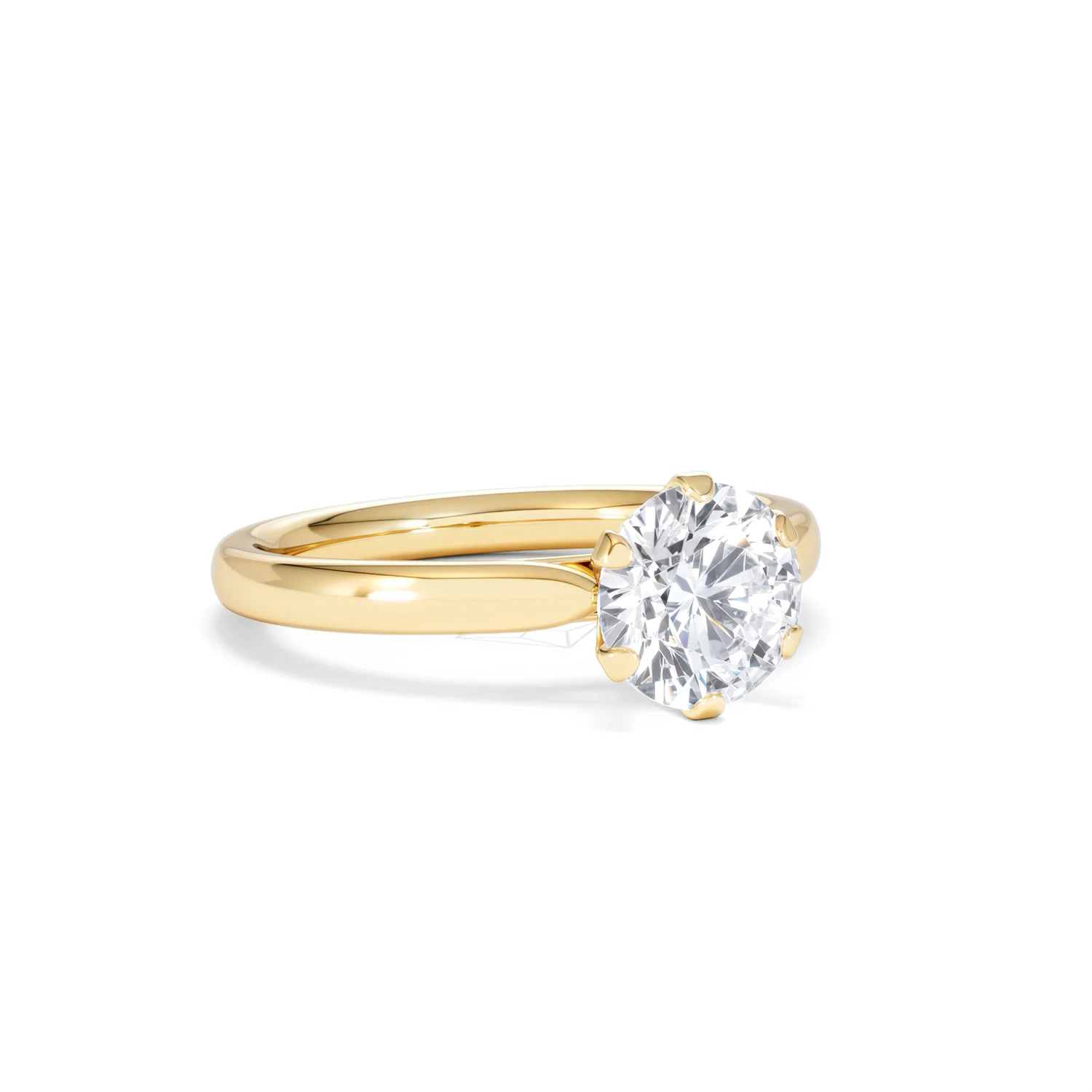 1.5ct Diamond Engagement Ring Low Set Chloe Lab F/VS1 18K Gold - Image 14