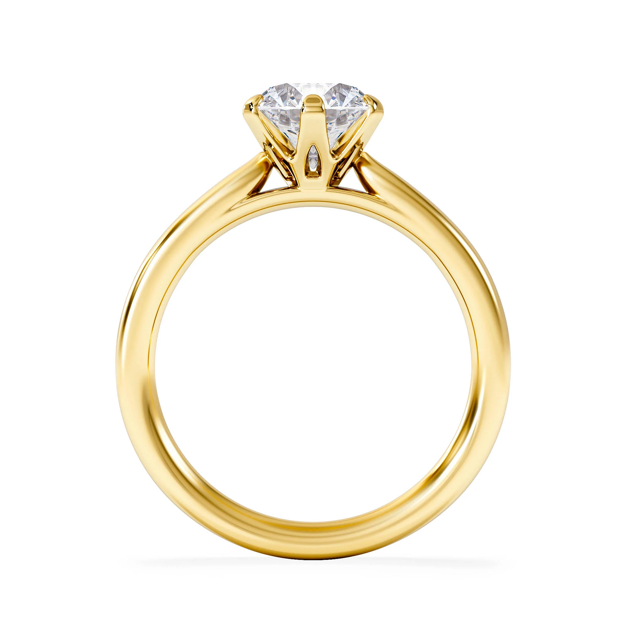 1.5ct Diamond Engagement Ring Low Set Chloe Lab F/VS1 18K Gold - Image 3