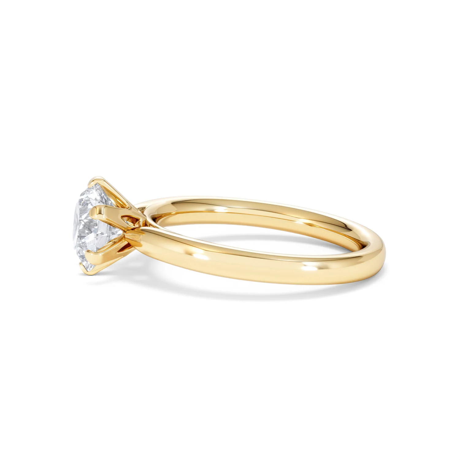 1.5ct Diamond Engagement Ring Low Set Chloe Lab F/VS1 18K Gold - Image 70