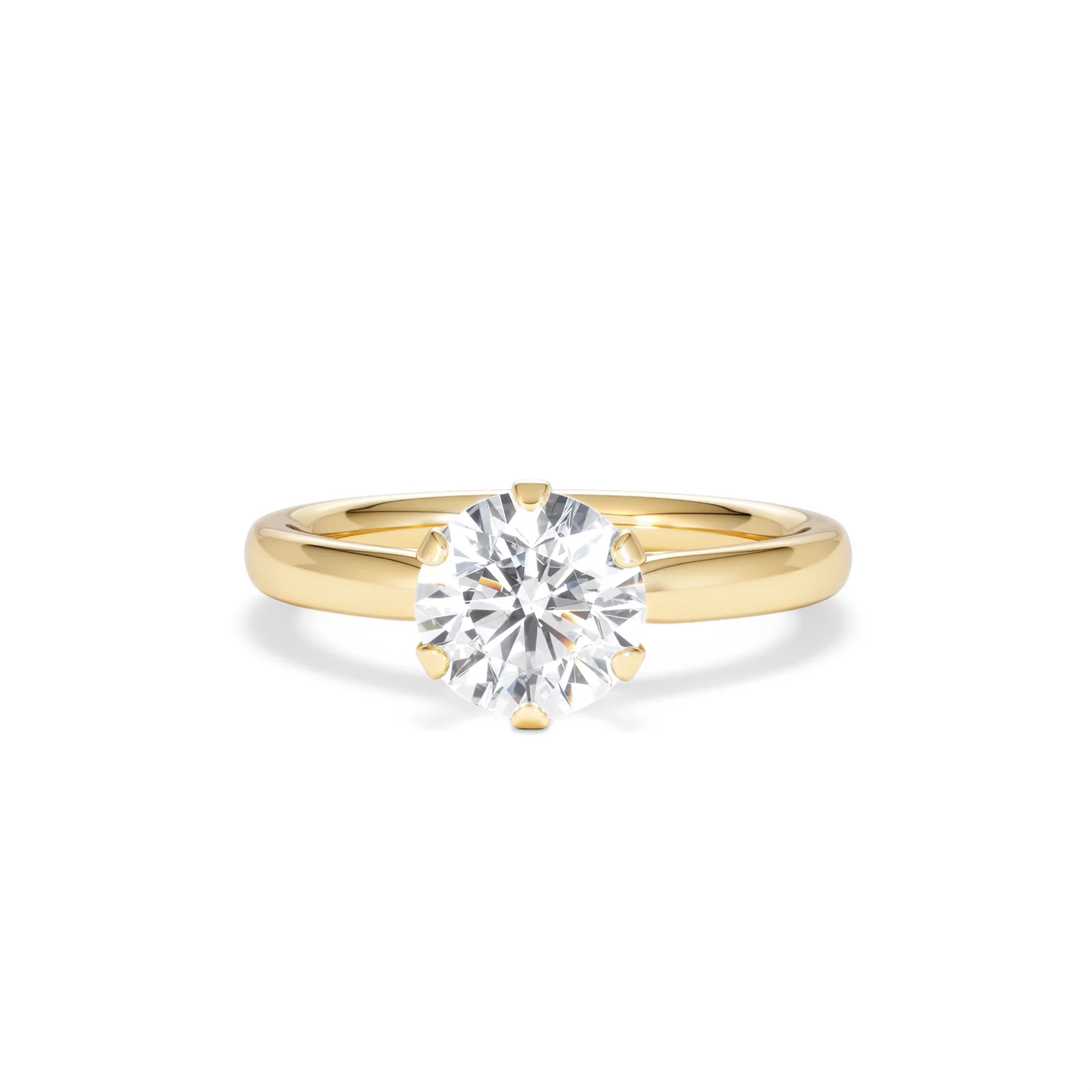 1.5ct Diamond Engagement Ring Low Set Chloe Lab F/VS1 18K Gold - Image 87