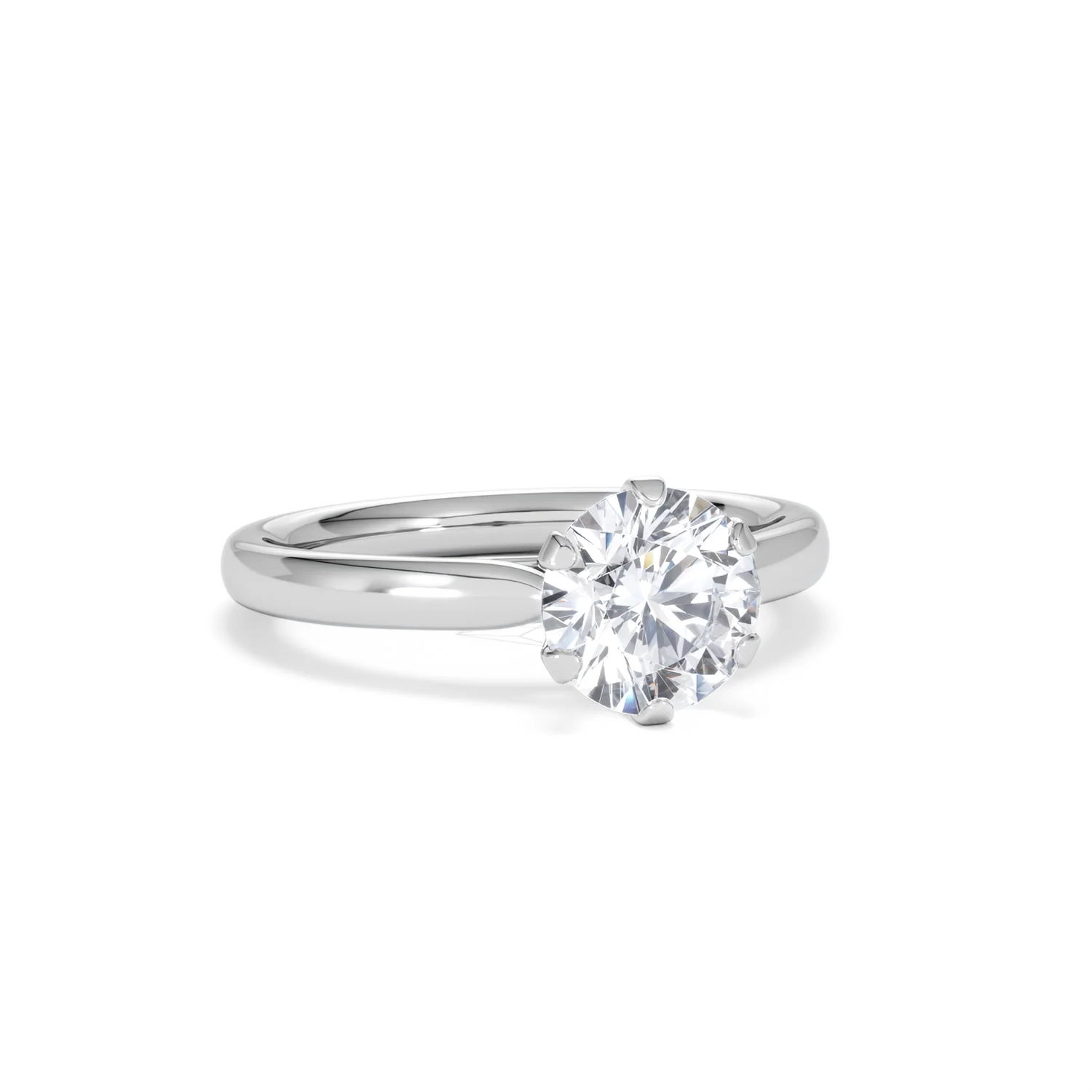 1.5ct Diamond Engagement Ring Low Set Chloe Lab F/VS1 18K White Gold - Image 12