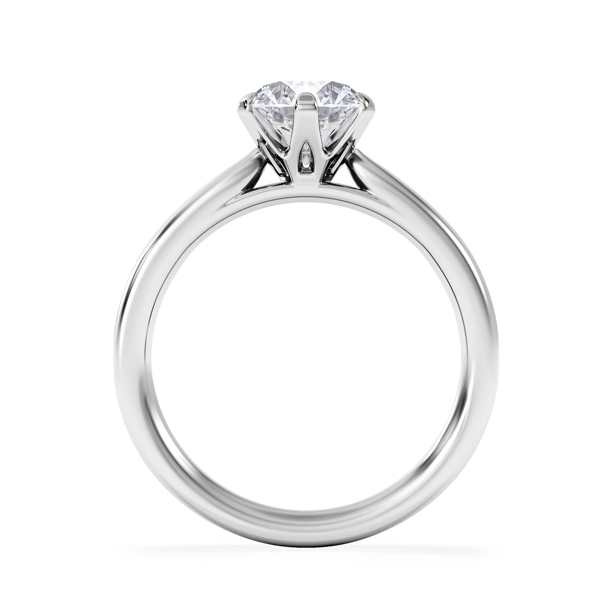 1.5ct Diamond Engagement Ring Low Set Chloe Lab F/VS1 18K White Gold - Image 3