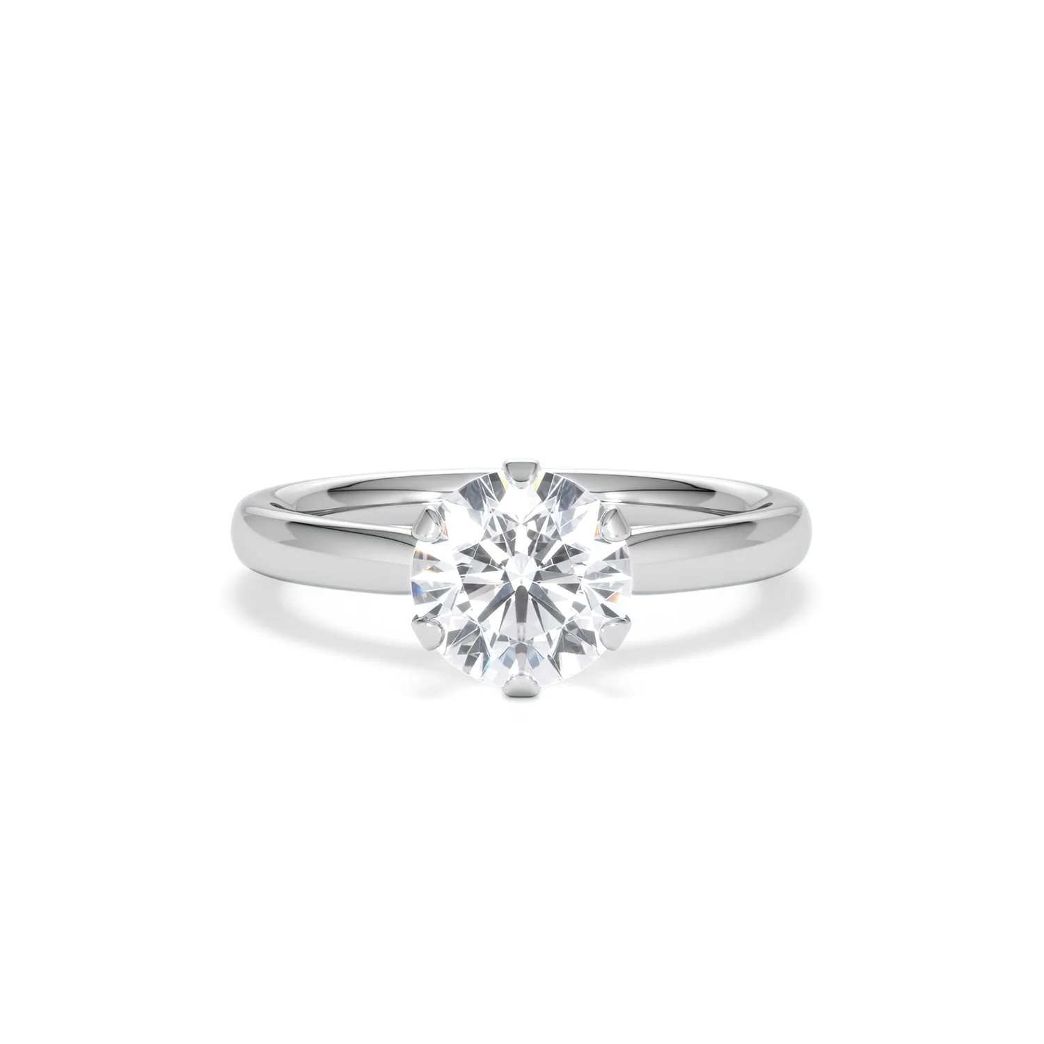 1.5ct Diamond Engagement Ring Low Set Chloe Lab F/VS1 18K White Gold - Image 8