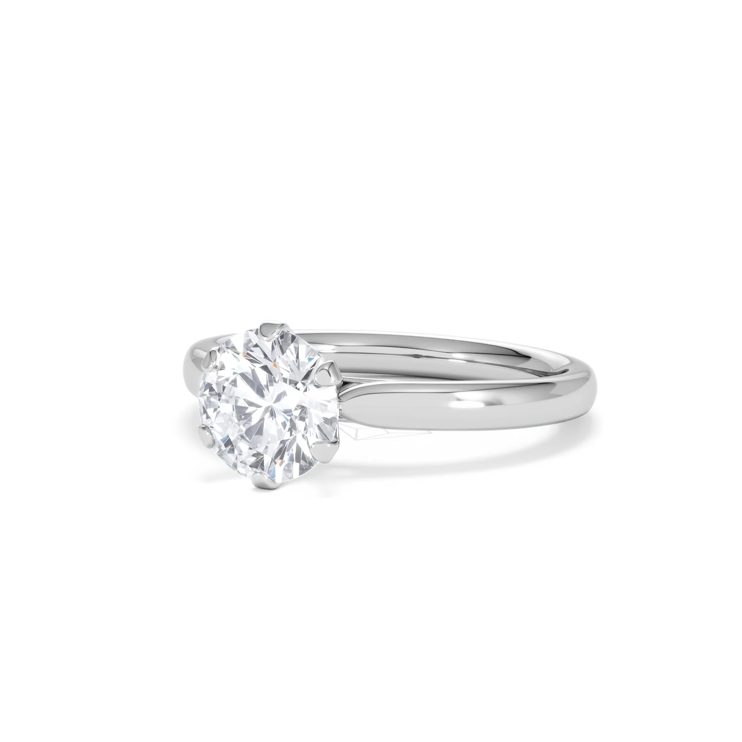 1.5ct Diamond Engagement Ring Low Set Chloe Lab F/VS1 18K White Gold - Image 82