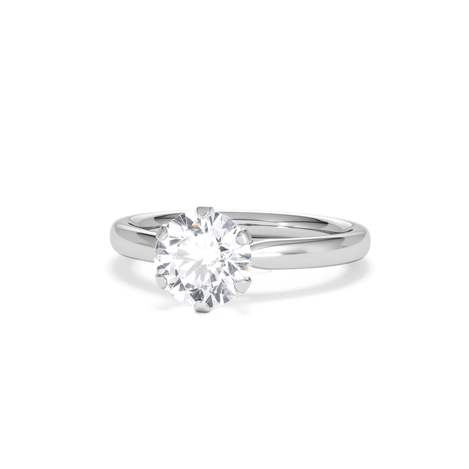 1.5ct Diamond Engagement Ring Low Set Chloe Lab F/VS1 18K White Gold - Image 85