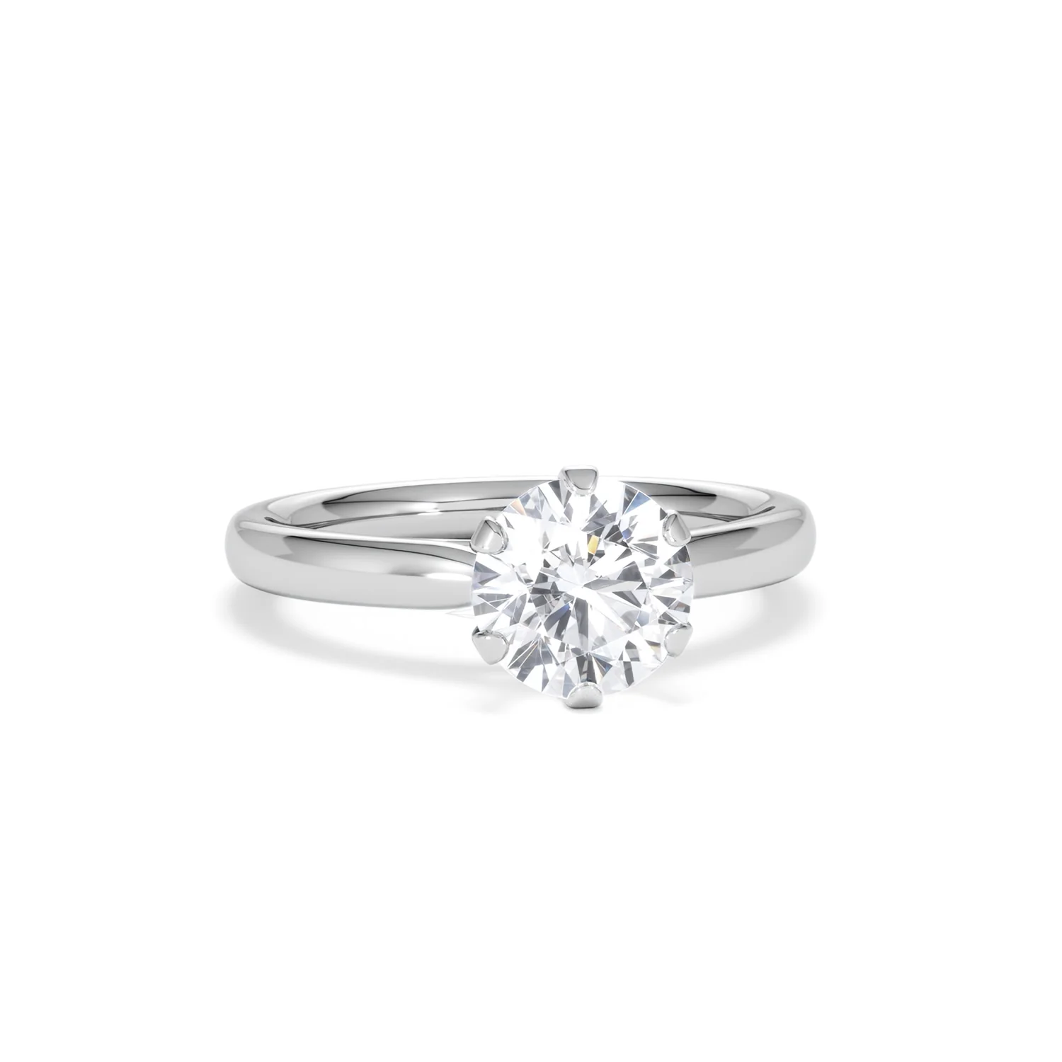 1.5ct Diamond Engagement Ring Low Set Chloe Lab F/VS1 Platinum - Image 10