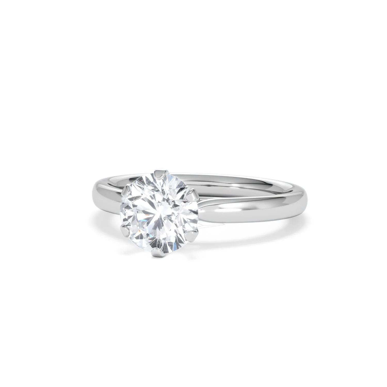 1.5ct Diamond Engagement Ring Low Set Chloe Lab F/VS1 Platinum - Image 84