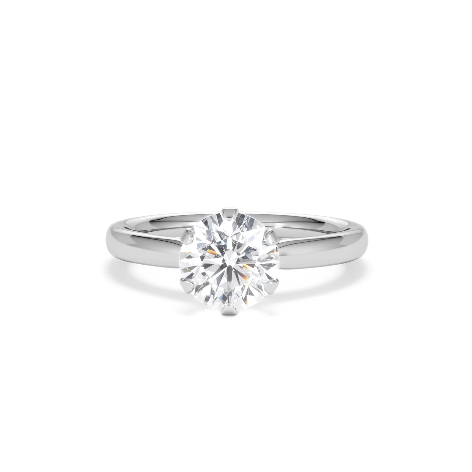 1.5ct Diamond Engagement Ring Low Set Chloe Lab F/VS1 Platinum - Image 87