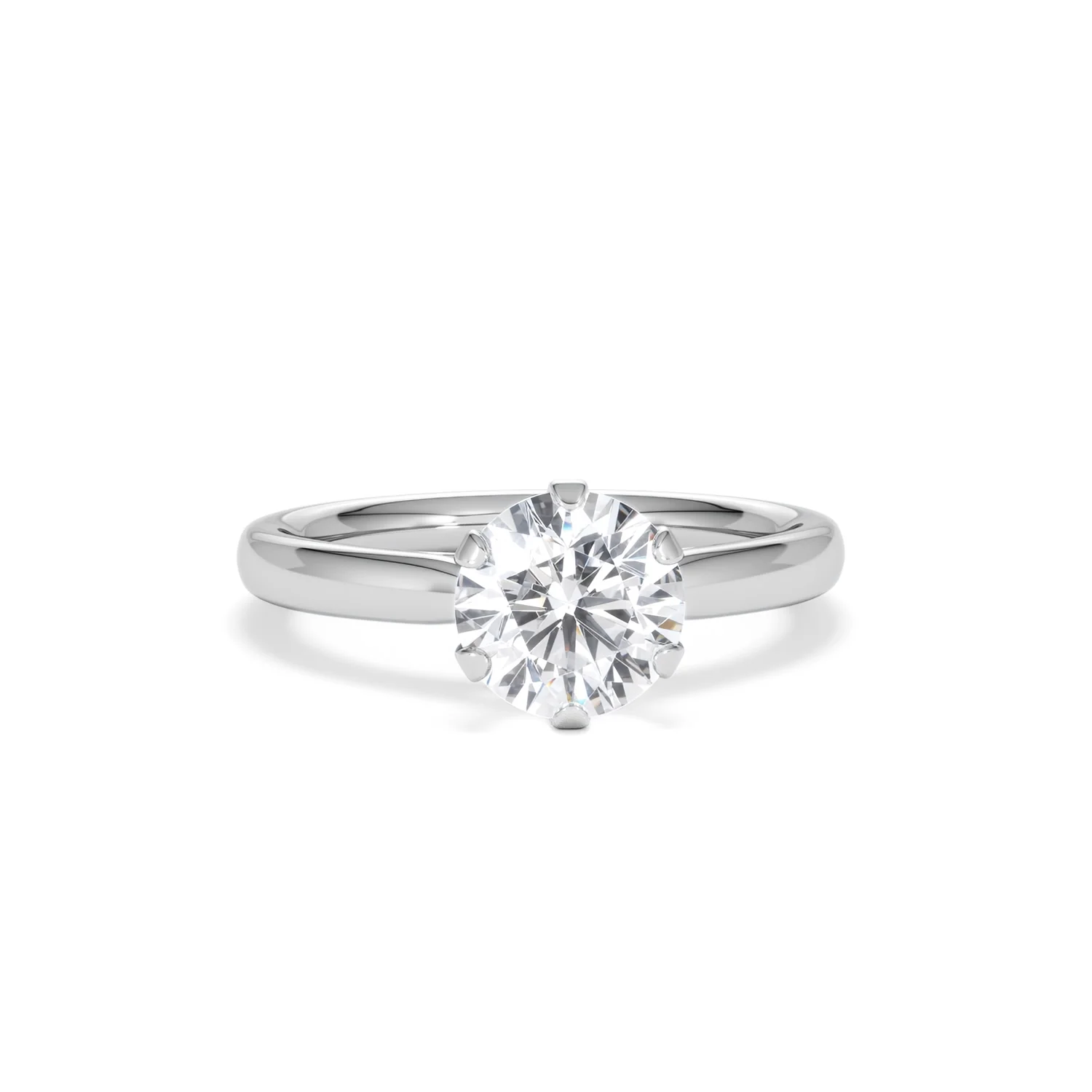 1.5ct Diamond Engagement Ring Low Set Chloe Lab F/VS1 Platinum - Image 9