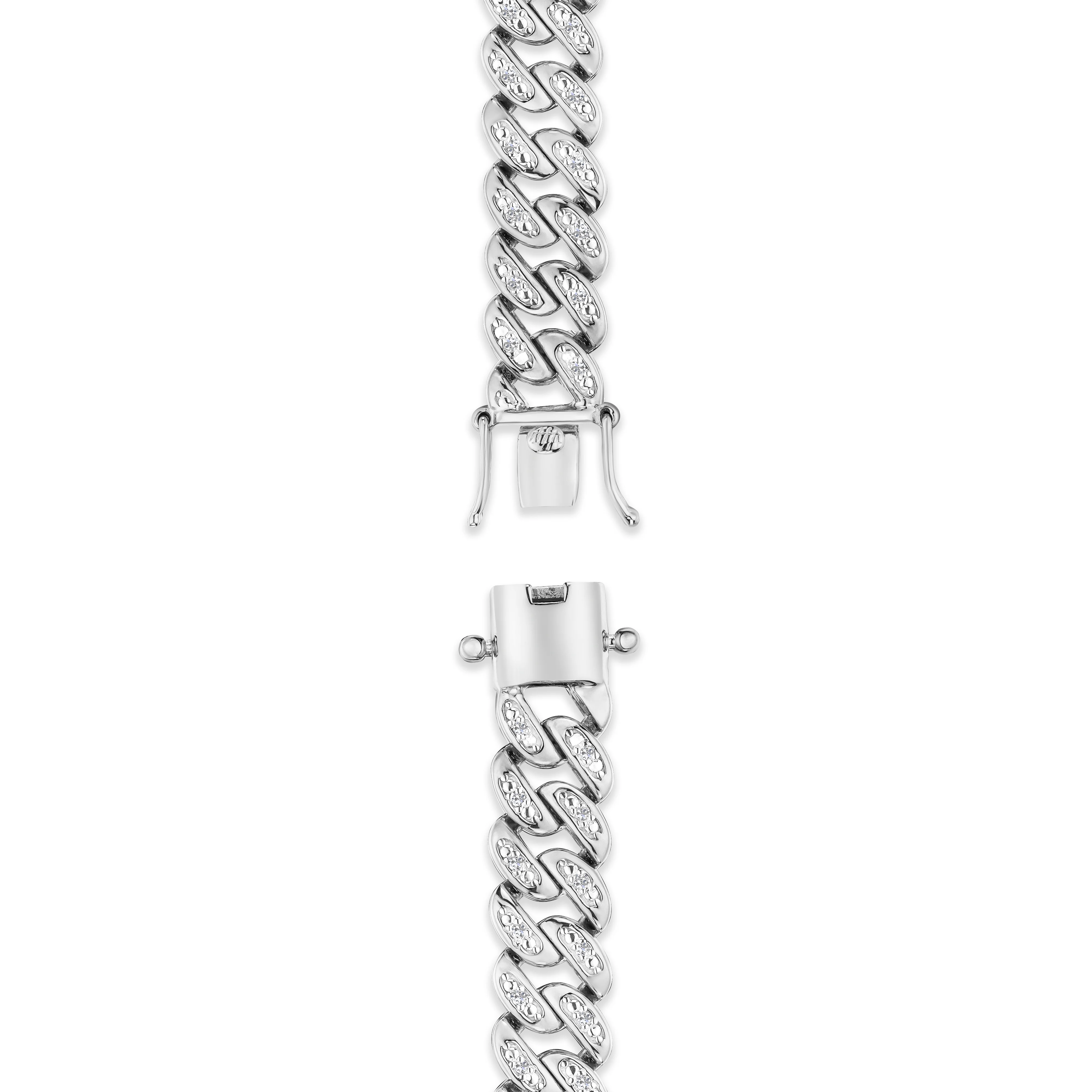 16 Inch Havana Cuban Lab Diamond Necklace 1ct Set in 925 Silver - Image 5