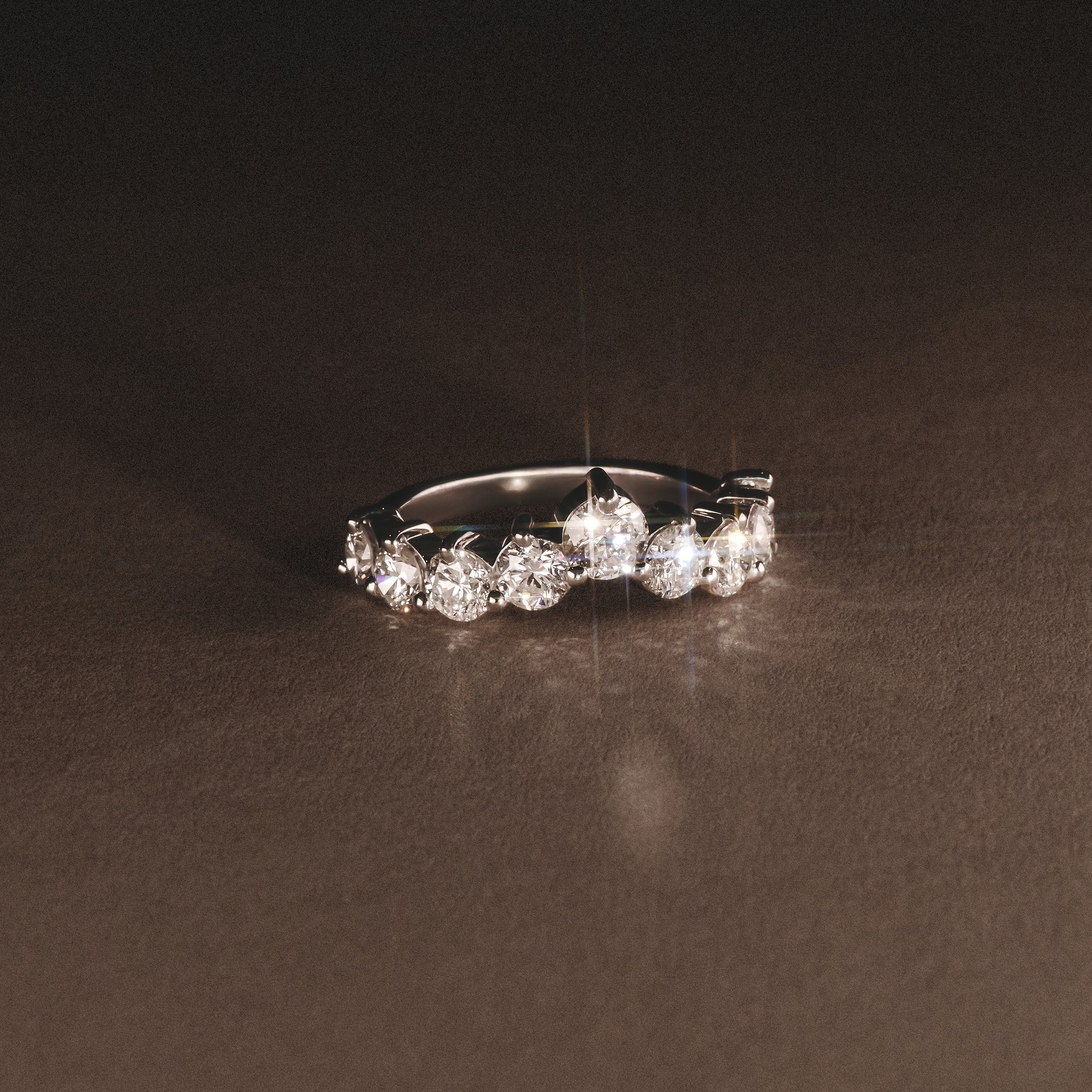 2.00ct Round Cut Lab Diamond Wishbone Ring in 9K White Gold - Image 8