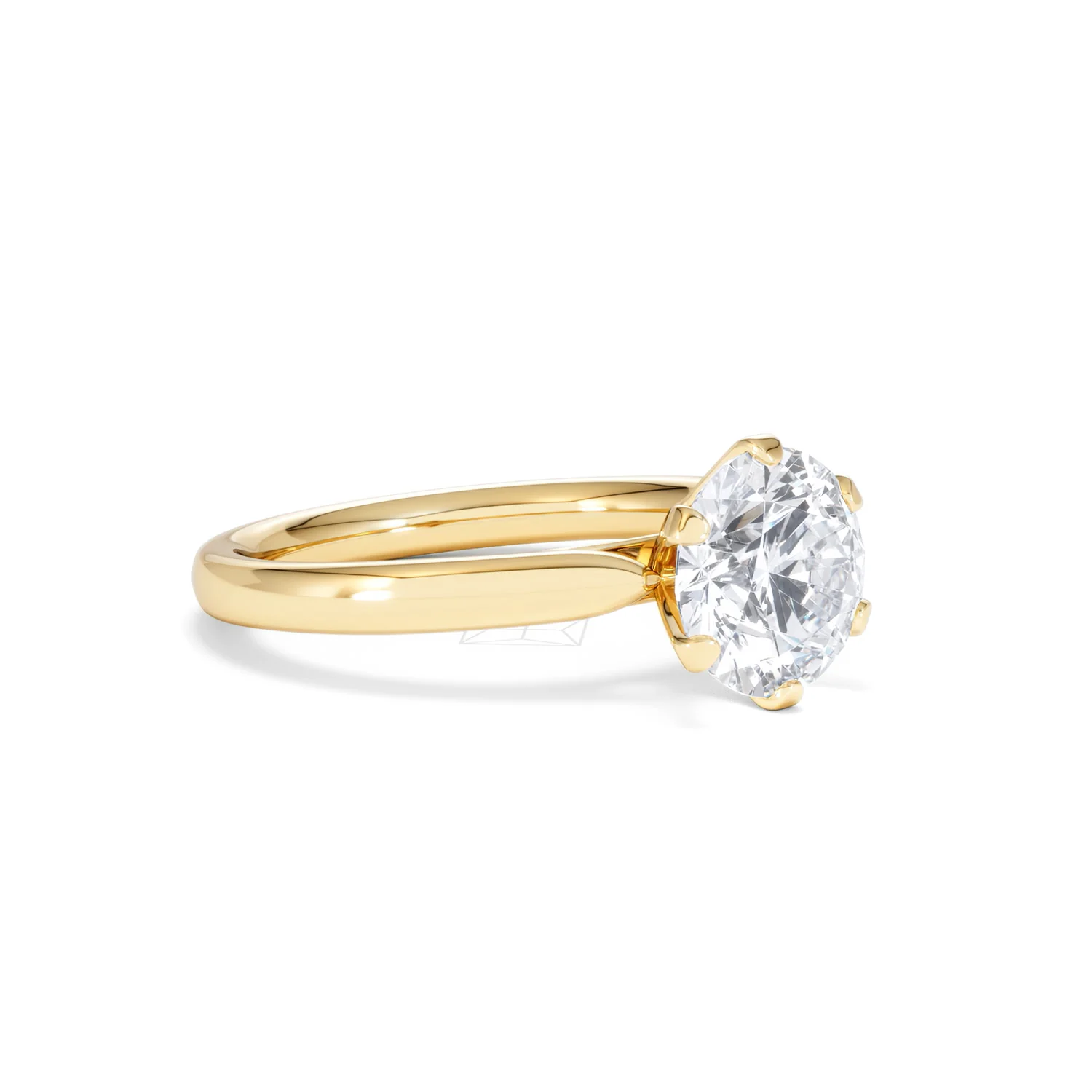 2 Carat Diamond Engagement Ring Low Set Chloe Lab F/VS1 18K Gold - Image 17