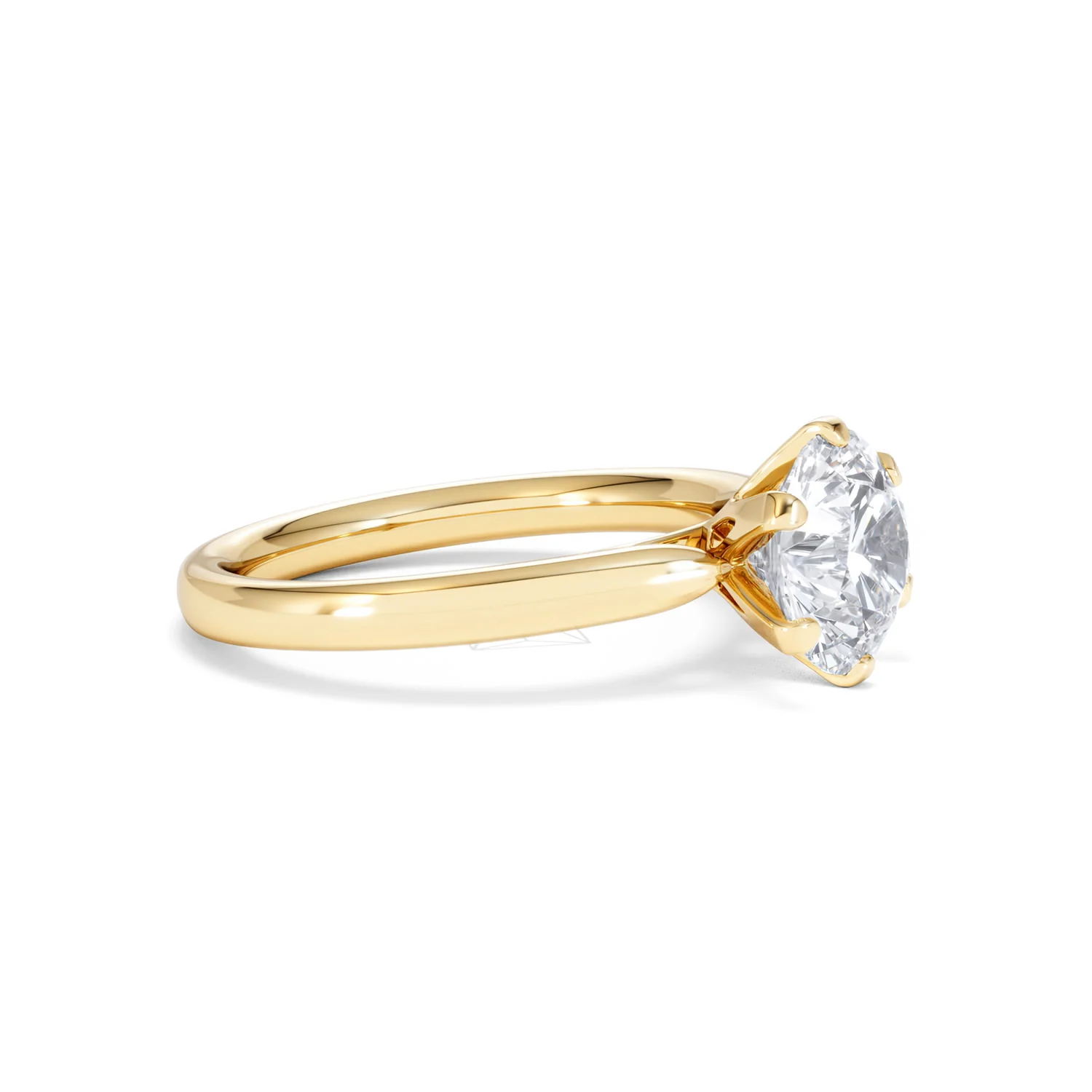 2 Carat Diamond Engagement Ring Low Set Chloe Lab F/VS1 18K Gold - Image 21