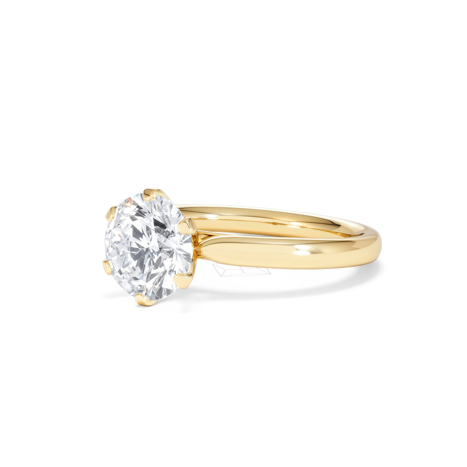 2 Carat Diamond Engagement Ring Low Set Chloe Lab F/VS1 18K Gold - Image 80