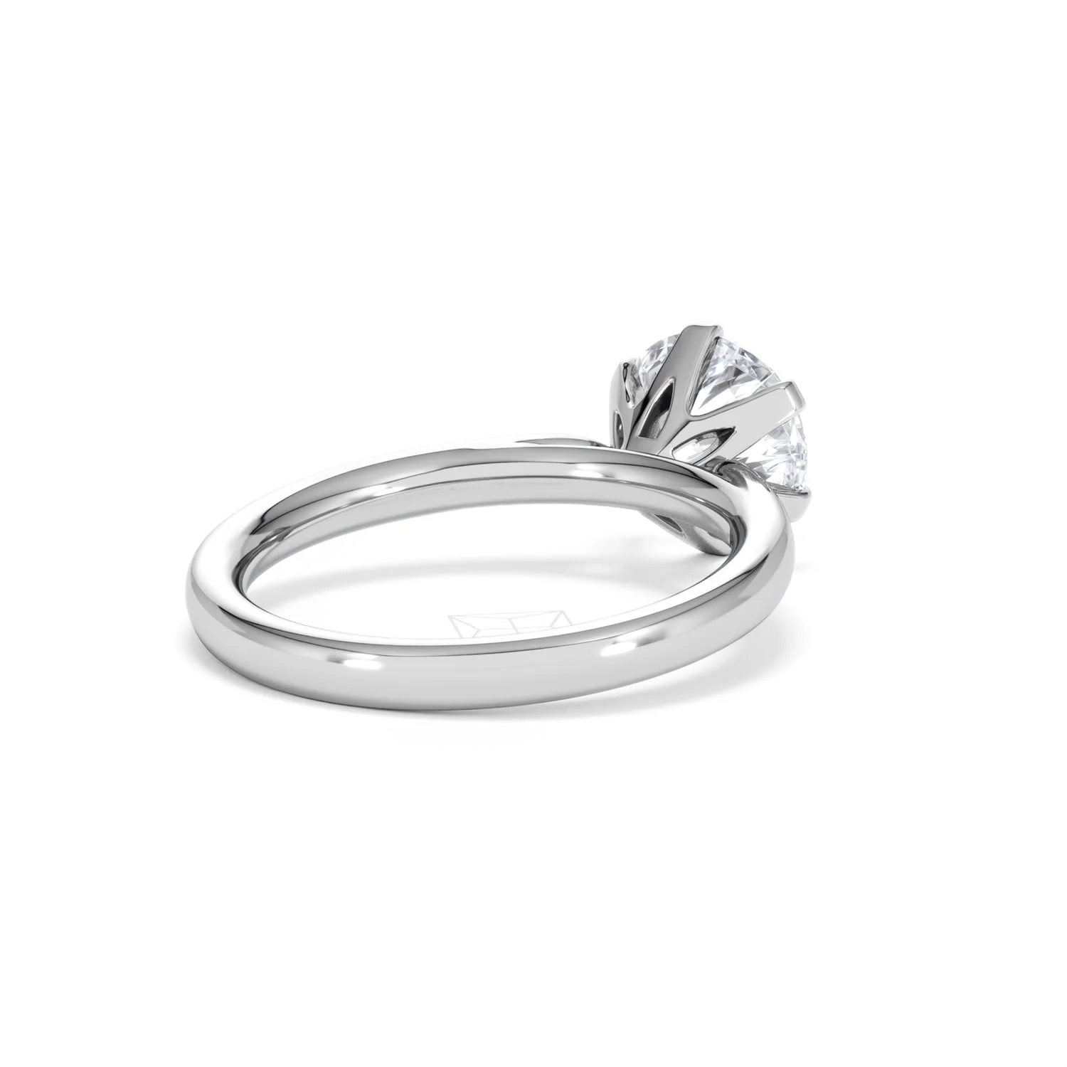 2 Carat Diamond Engagement Ring Low Set Chloe Lab F/VS1 Platinum - Image 40