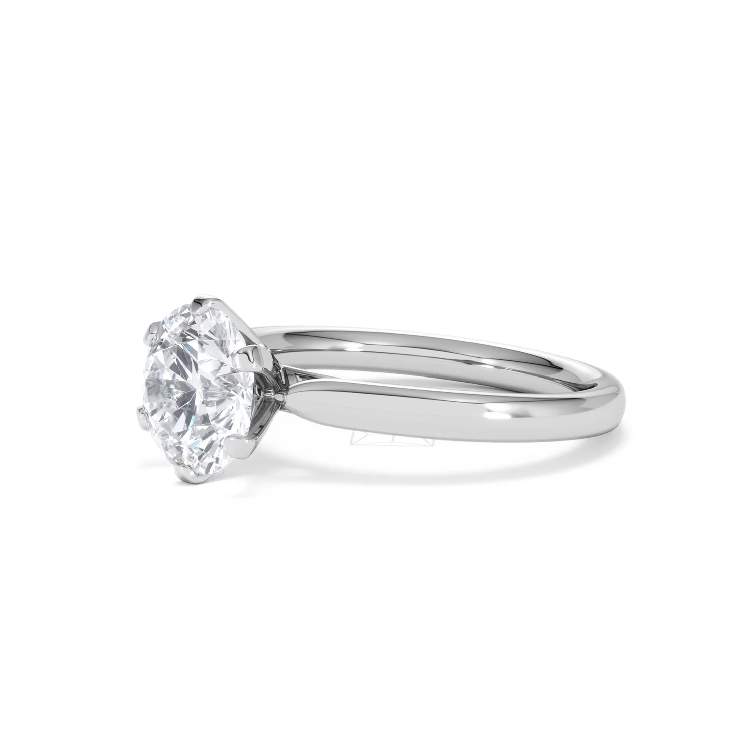 2 Carat Diamond Engagement Ring Low Set Chloe Lab F/VS1 Platinum - Image 77