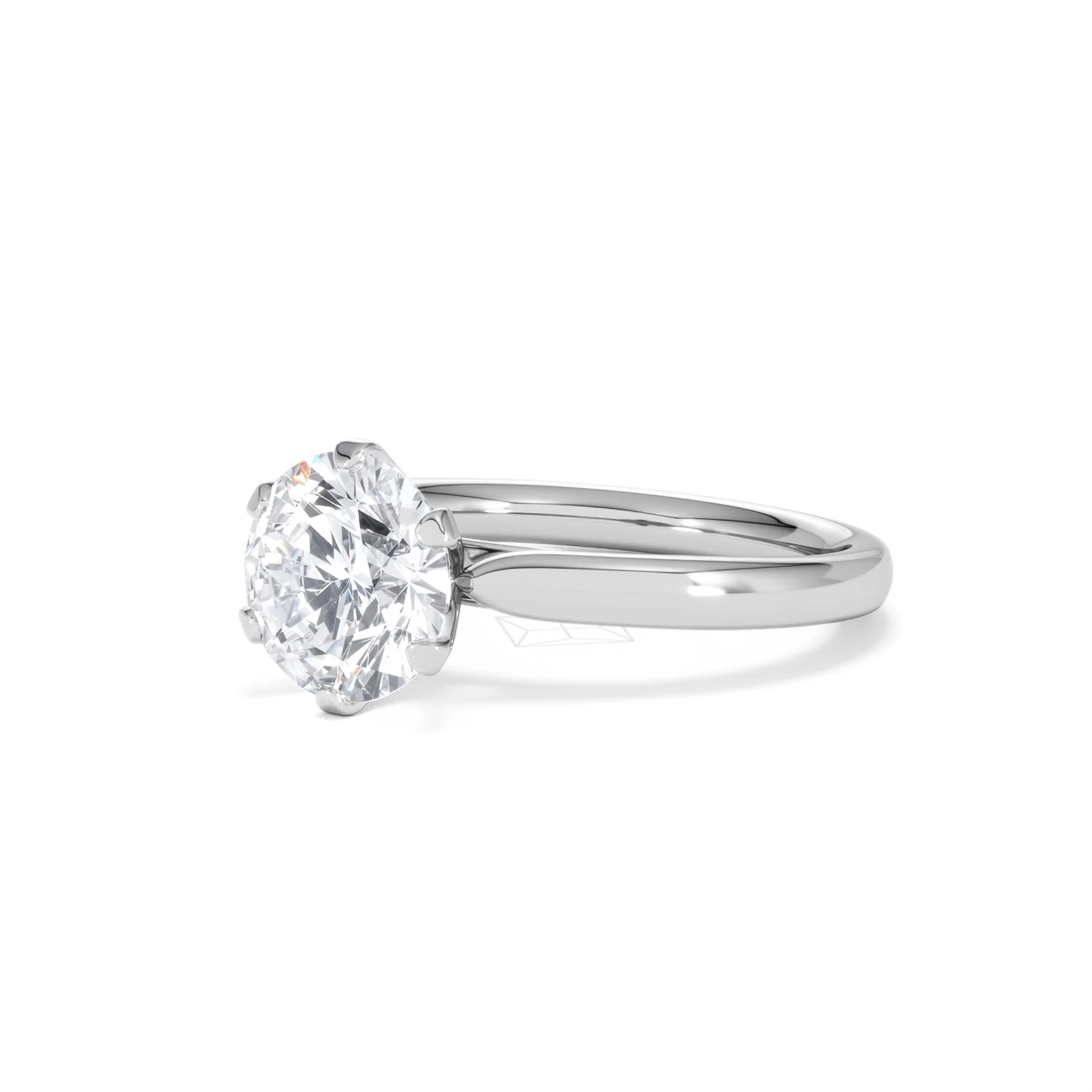 2 Carat Diamond Engagement Ring Low Set Chloe Lab F/VS1 Platinum - Image 80