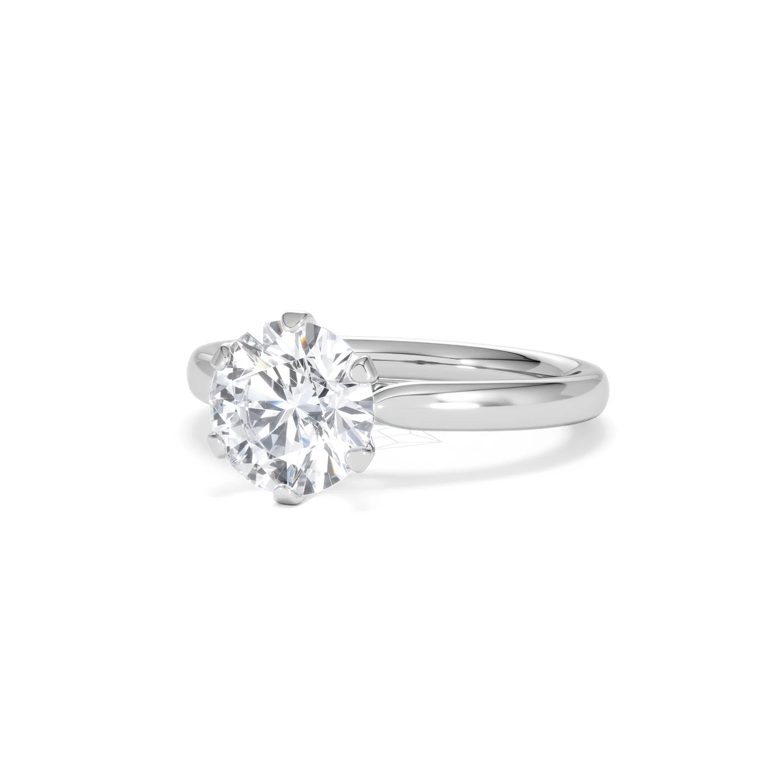 2 Carat Diamond Engagement Ring Low Set Chloe Lab F/VS1 Platinum - Image 83