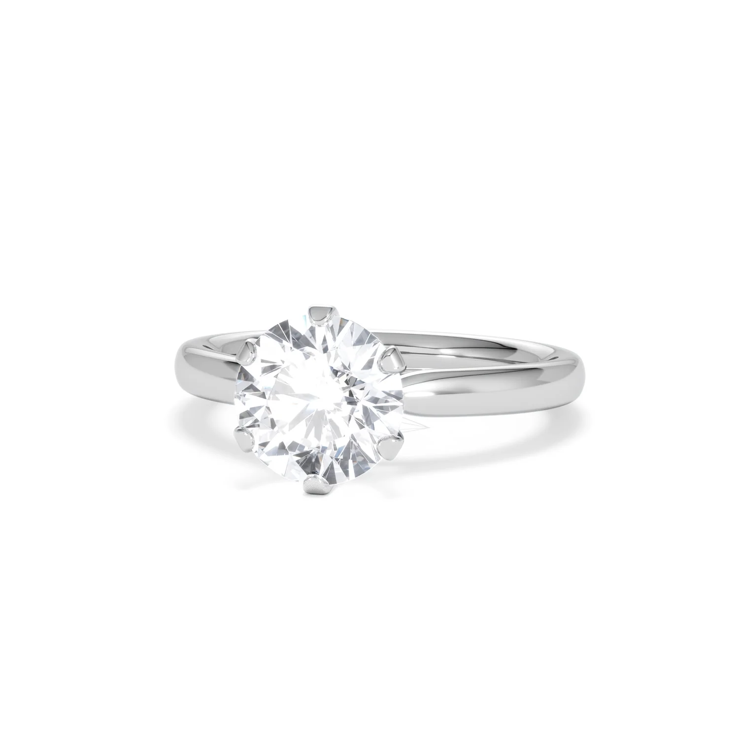 2 Carat Diamond Engagement Ring Low Set Chloe Lab F/VS1 Platinum - Image 85
