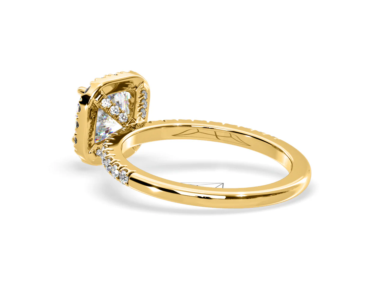 2.05ct Beatrice Lab Diamond Halo Engagement Ring in 18K Gold F/VS1 - Image 118