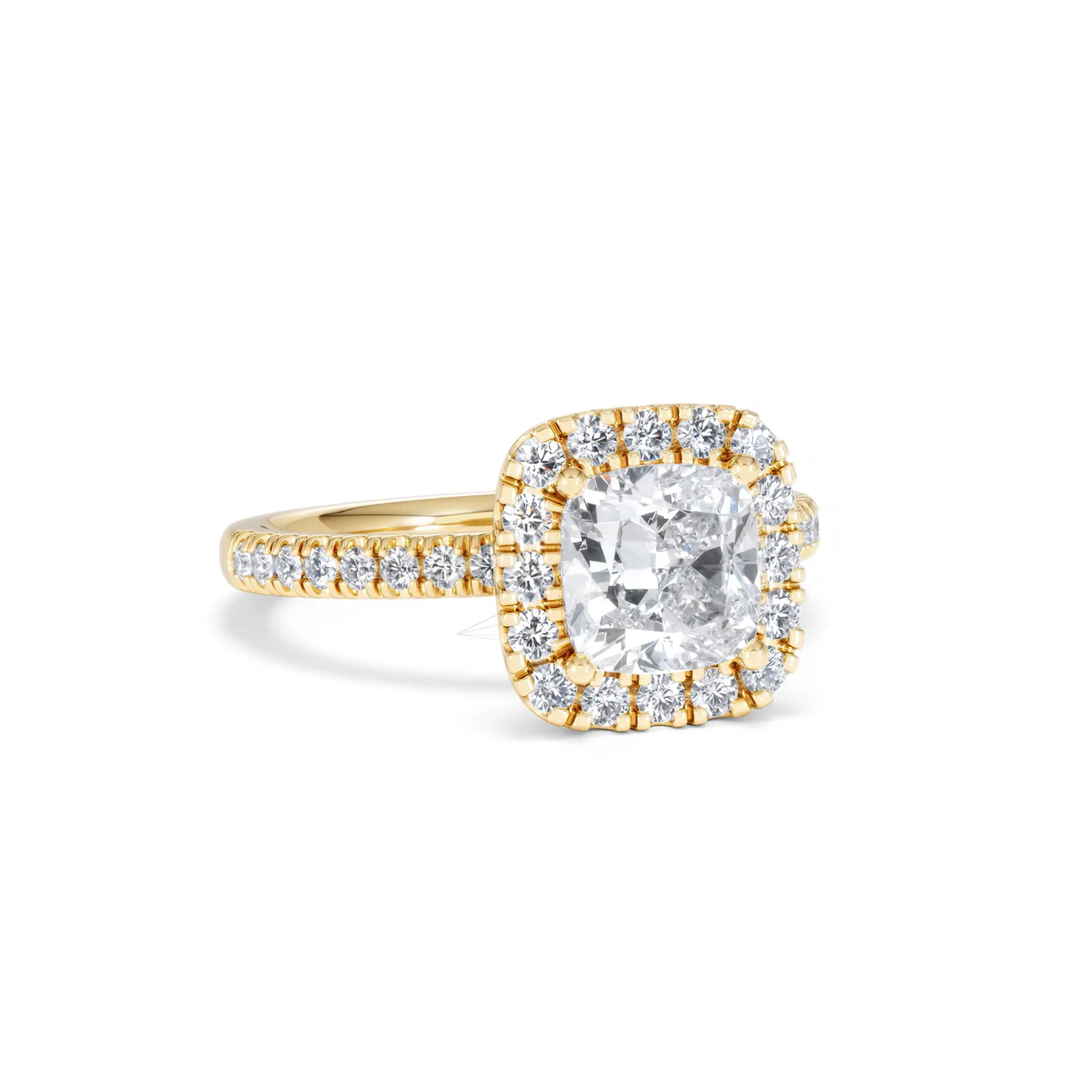 2.05ct Beatrice Lab Diamond Halo Engagement Ring in 18K Gold F/VS1 - Image 12