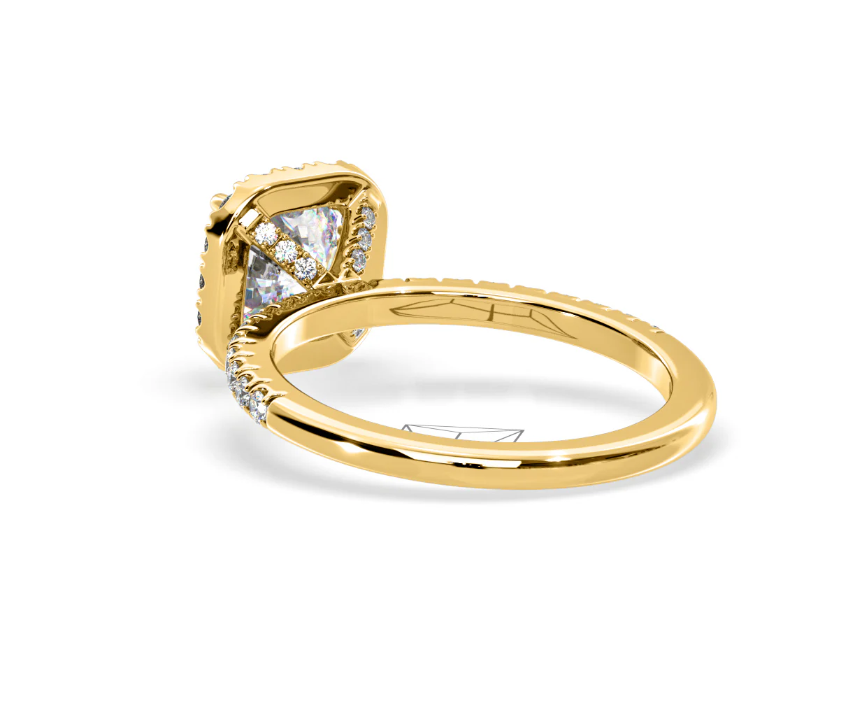 2.05ct Beatrice Lab Diamond Halo Engagement Ring in 18K Gold F/VS1 - Image 120