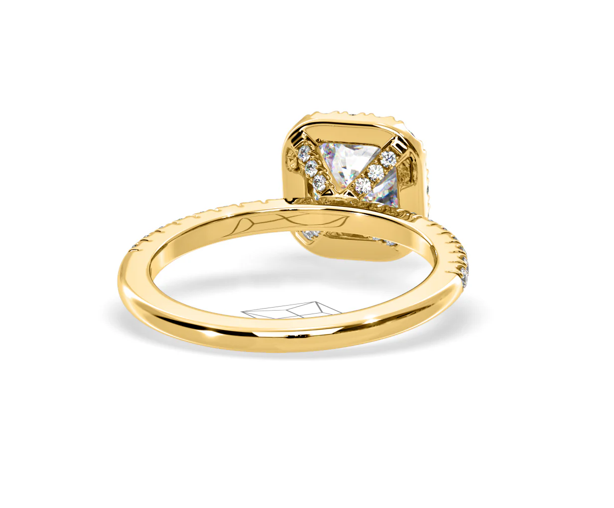 2.05ct Beatrice Lab Diamond Halo Engagement Ring in 18K Gold F/VS1 - Image 131
